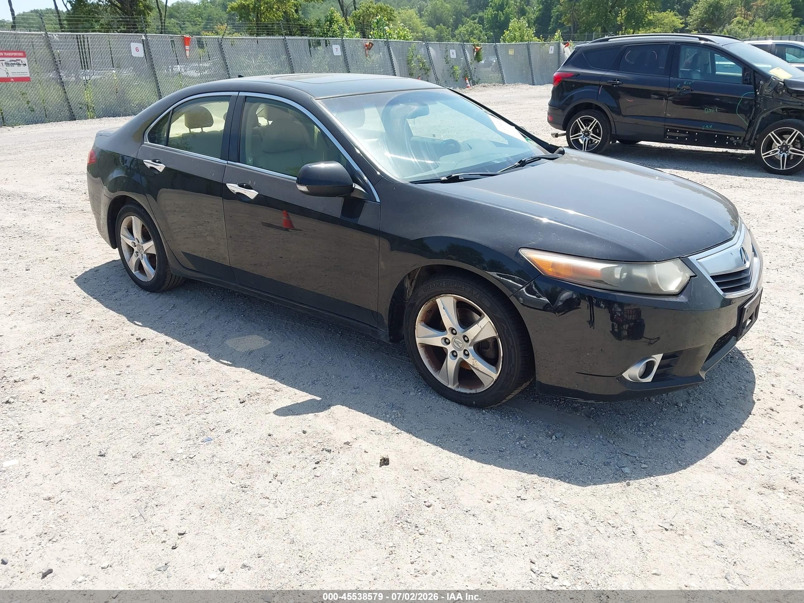 2012 Acura Tsx 2.4 Black vin: JH4CU2F65CC017693