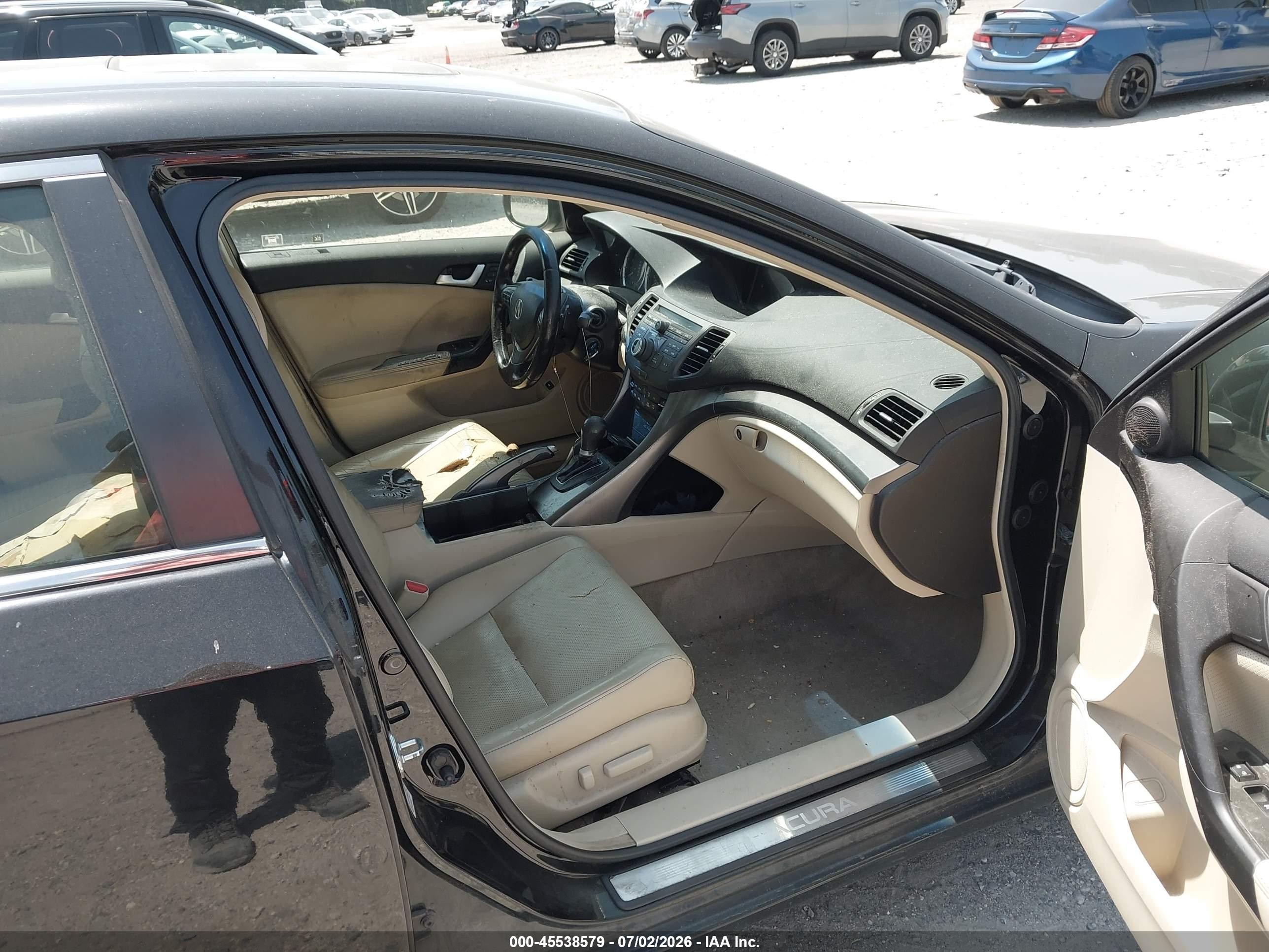 2012 Acura Tsx 2.4 Black vin: JH4CU2F65CC017693