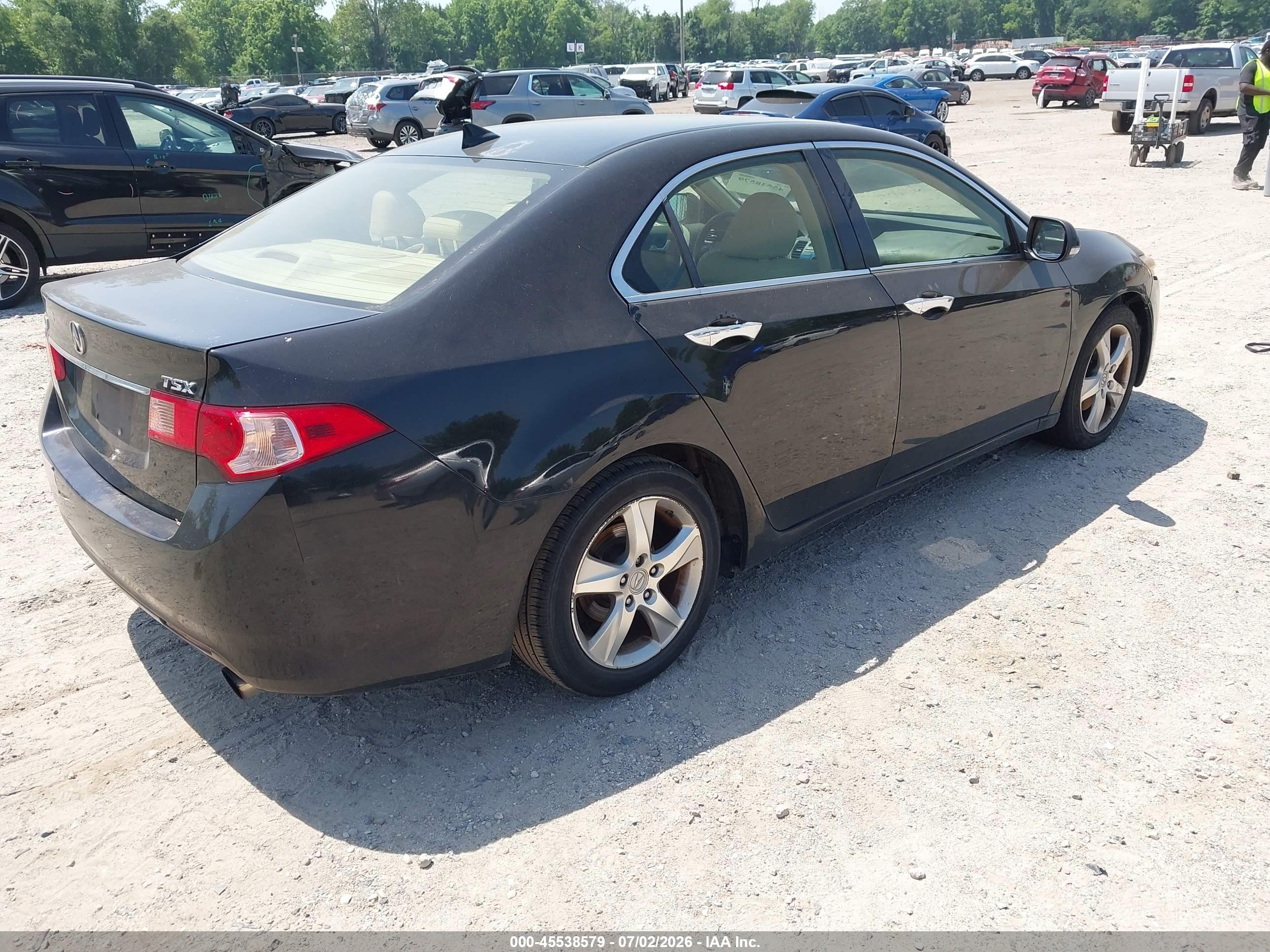 2012 Acura Tsx 2.4 Black vin: JH4CU2F65CC017693