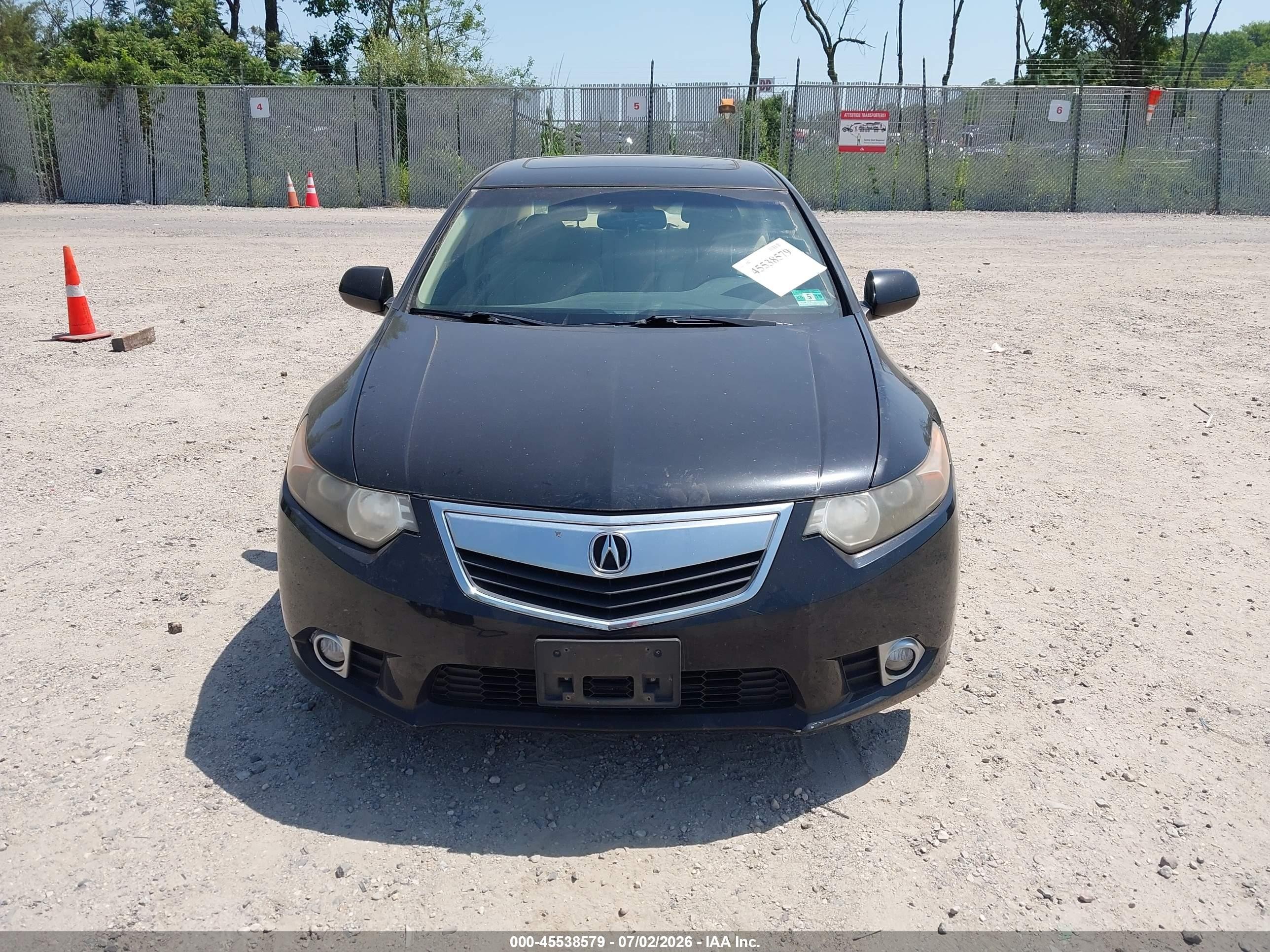 2012 Acura Tsx 2.4 Black vin: JH4CU2F65CC017693
