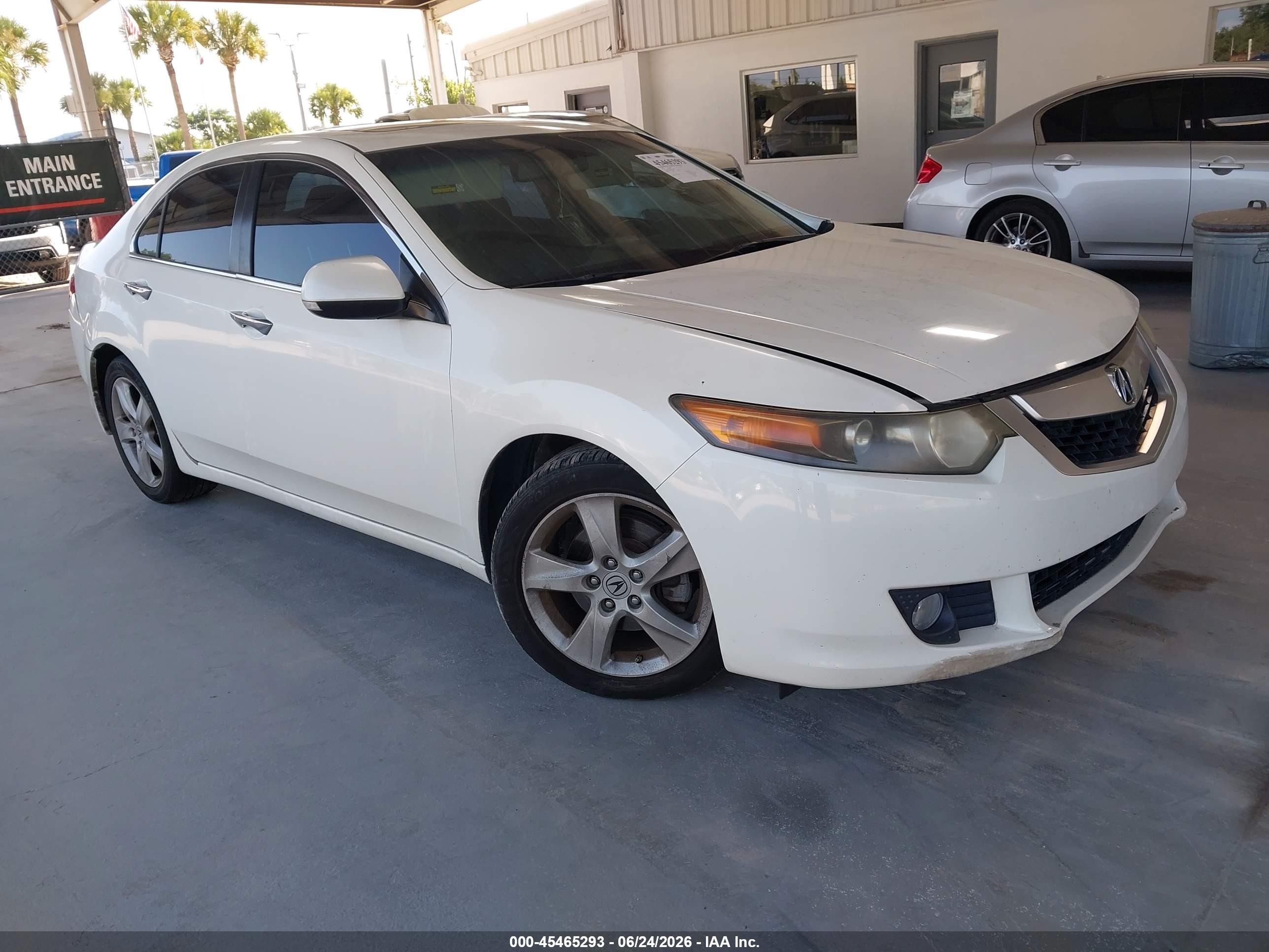 2010 Acura Tsx 2.4 White vin: JH4CU2F66AC031468