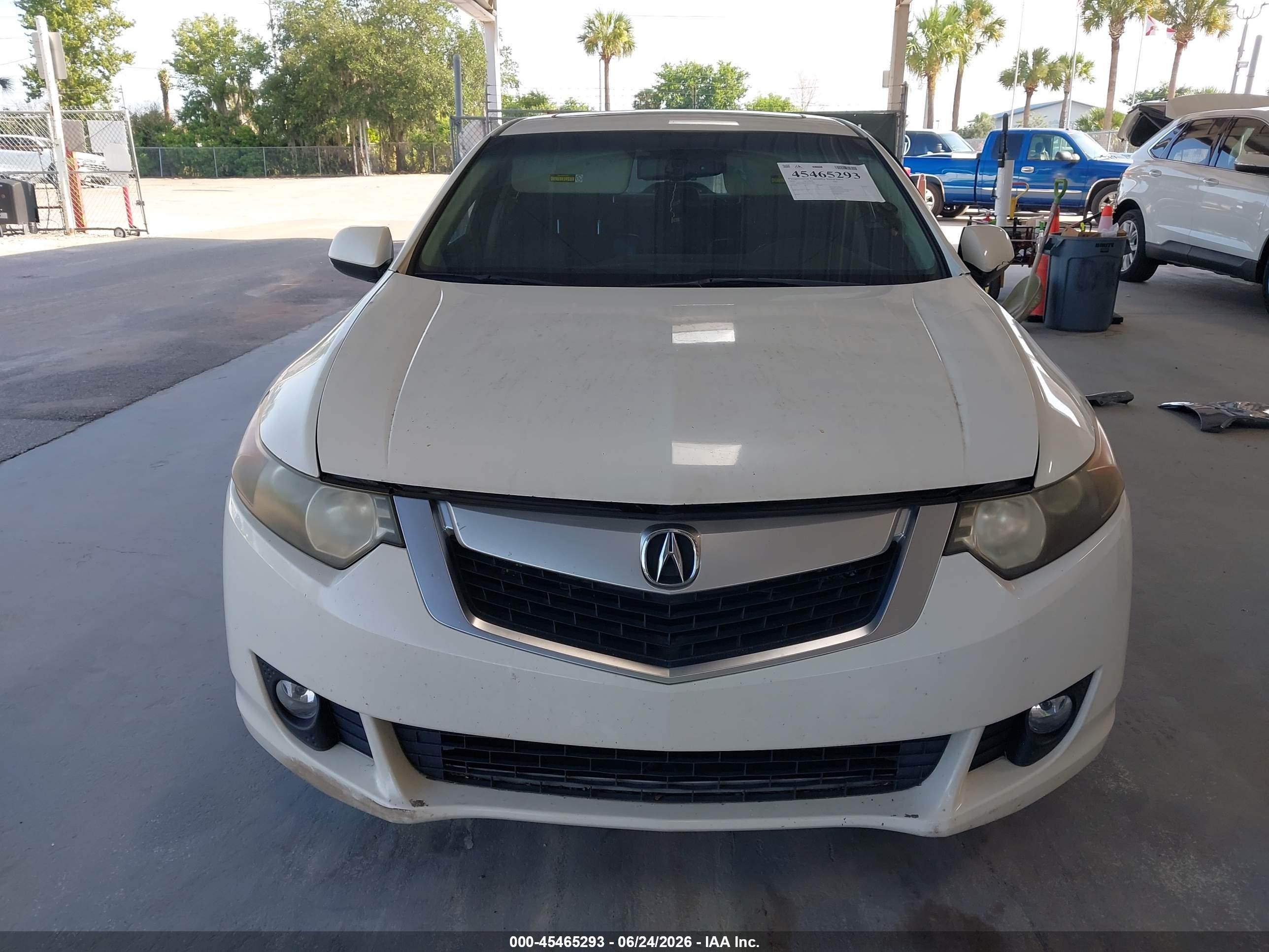 2010 Acura Tsx 2.4 White vin: JH4CU2F66AC031468