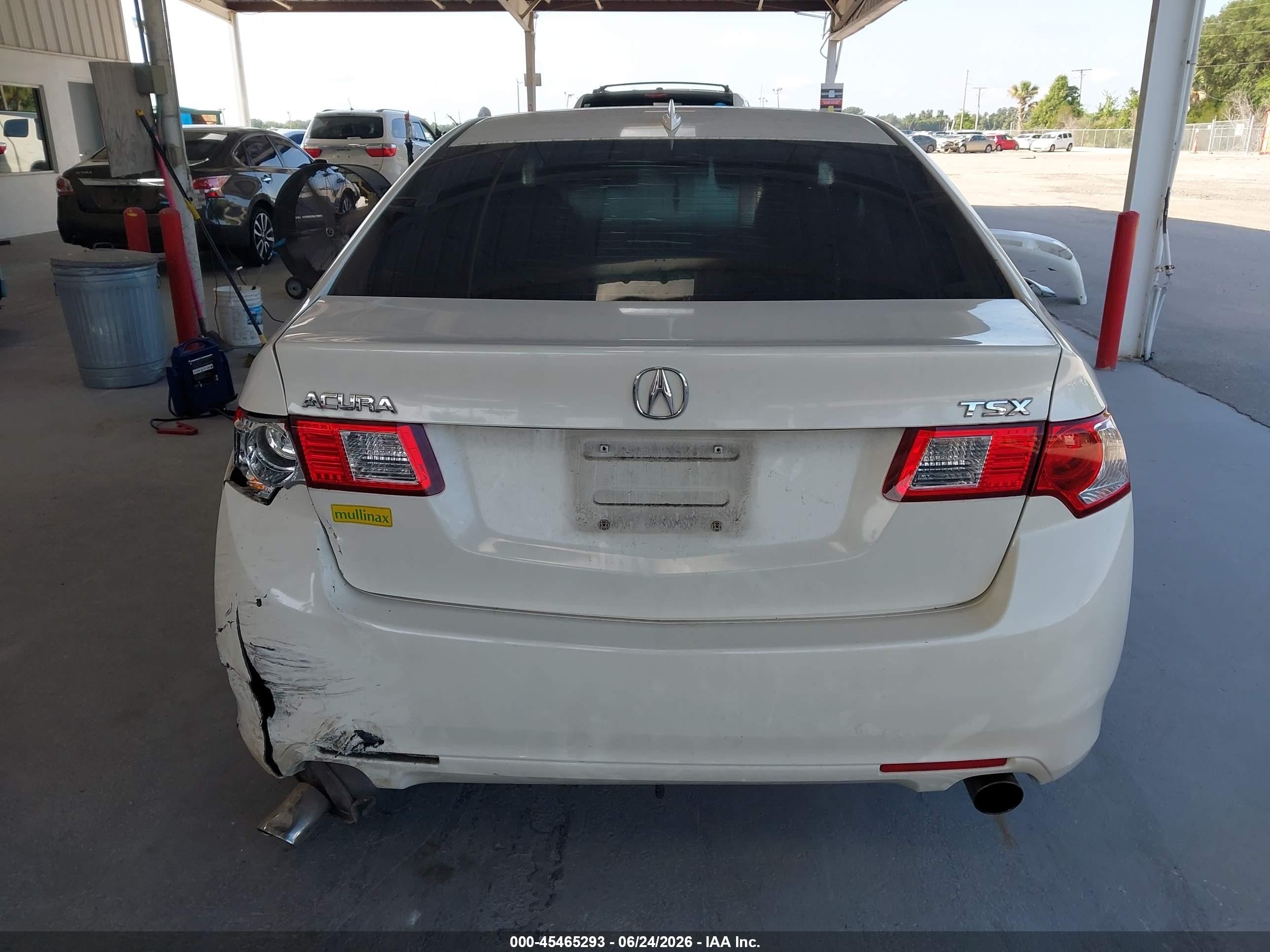 2010 Acura Tsx 2.4 White vin: JH4CU2F66AC031468