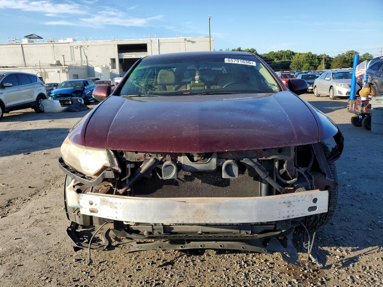 2010 Acura Tsx Бордовый vin: JH4CU2F66AC033172