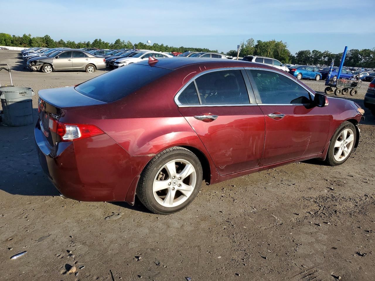 2010 Acura Tsx Бордовый vin: JH4CU2F66AC033172