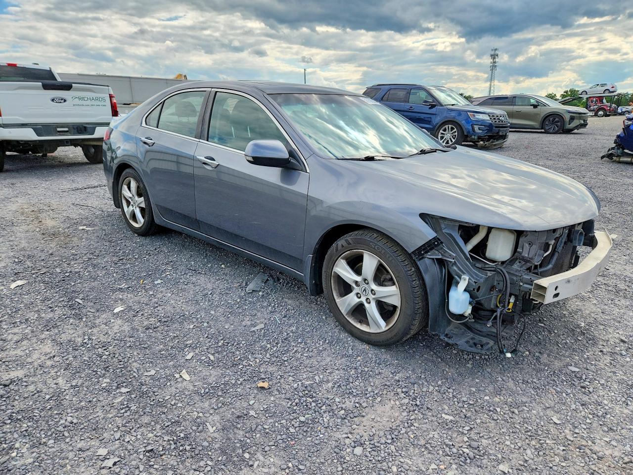 2010 Acura Tsx Серый vin: JH4CU2F66AC042132