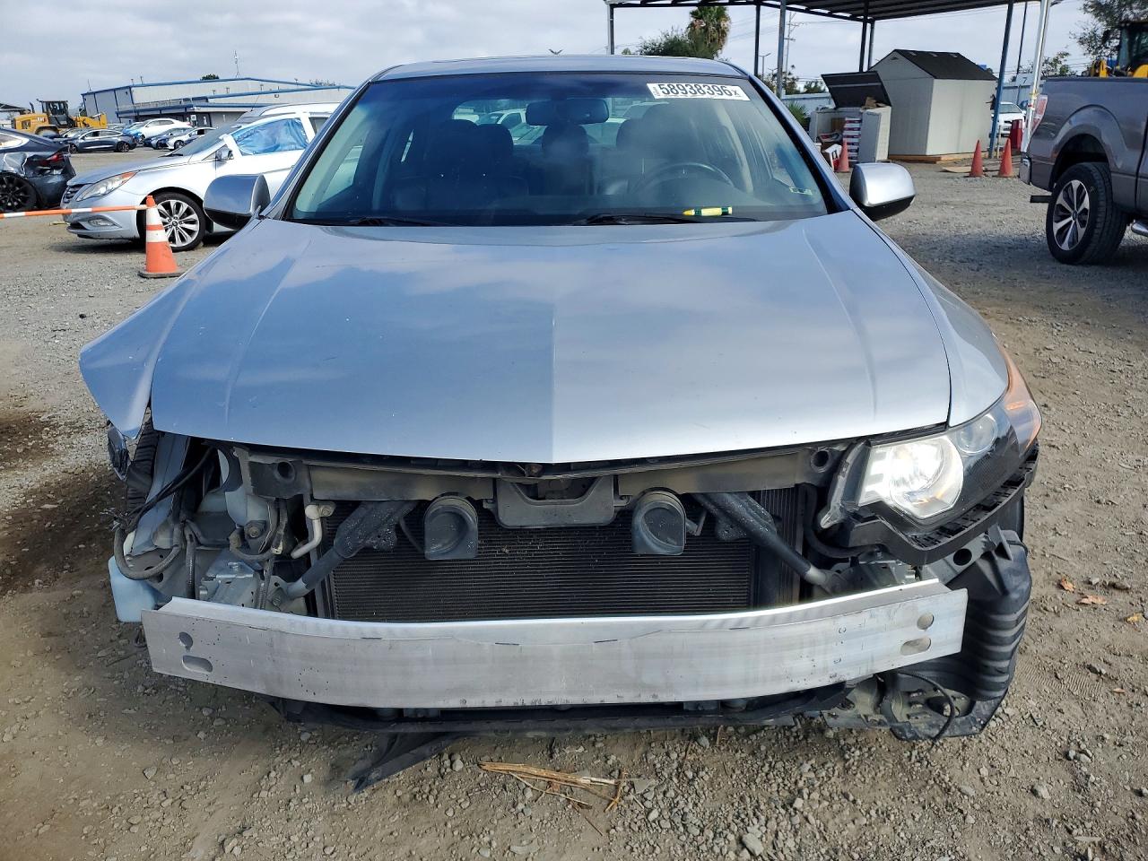 2010 Acura Tsx Silver vin: JH4CU2F66AC043748