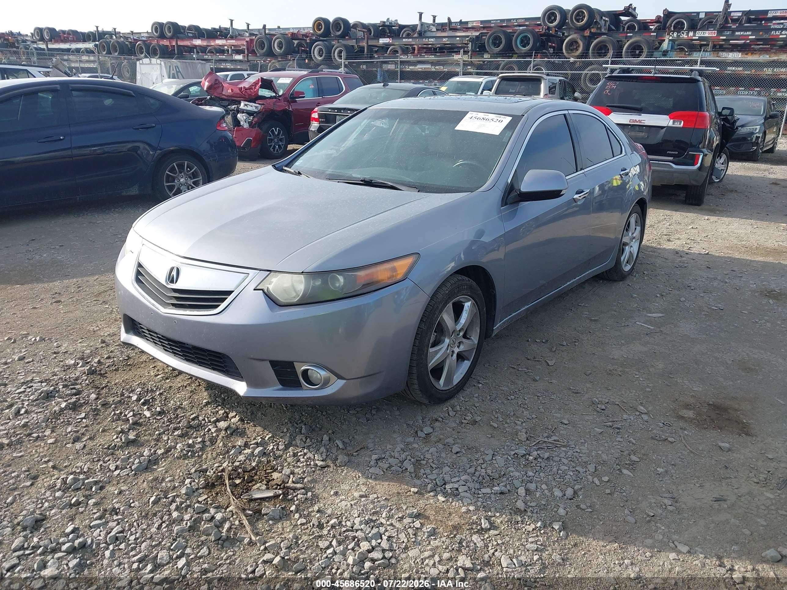 2011 Acura Tsx 2.4 Light Blue vin: JH4CU2F66BC009651