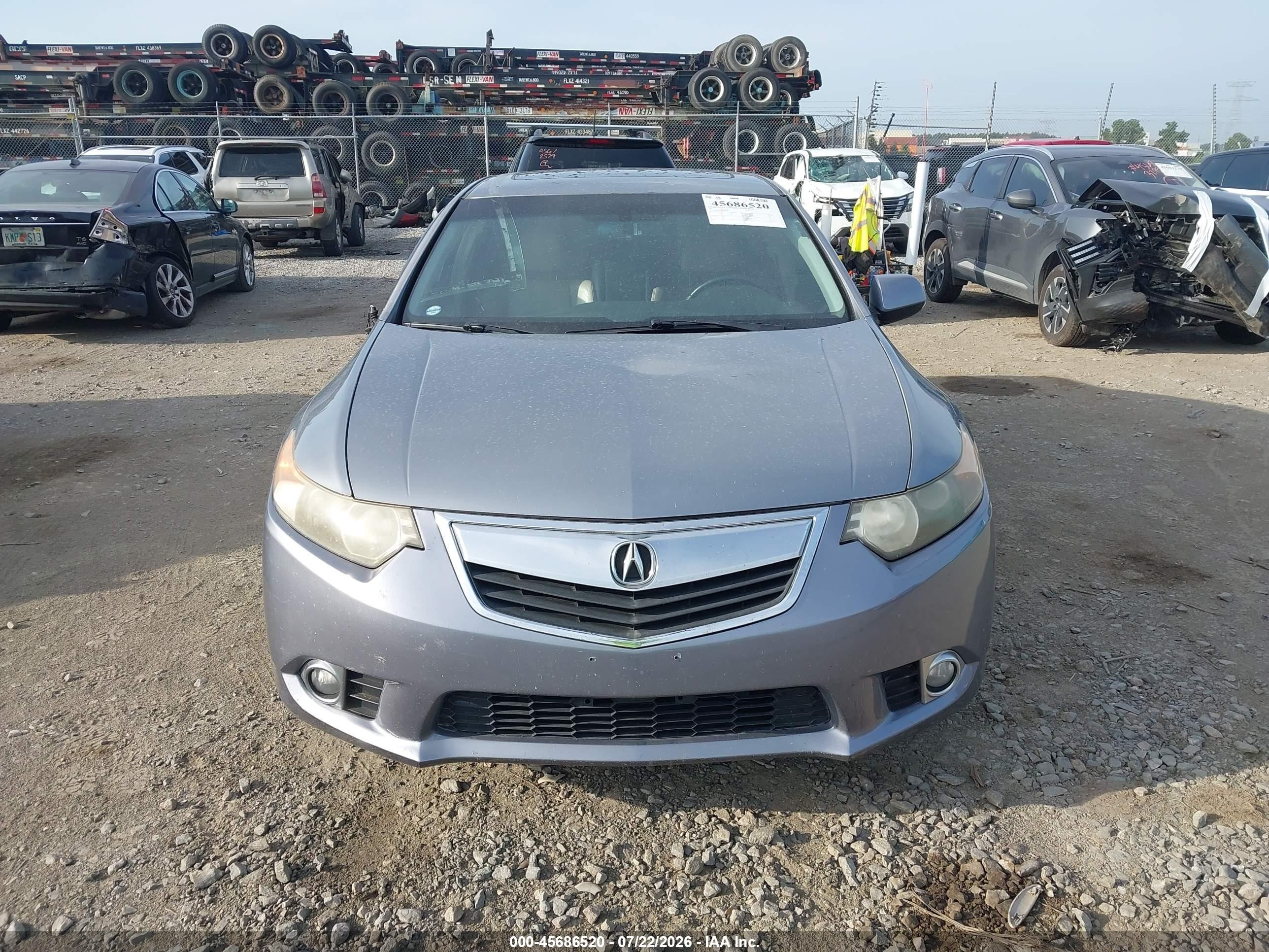 2011 Acura Tsx 2.4 Light Blue vin: JH4CU2F66BC009651
