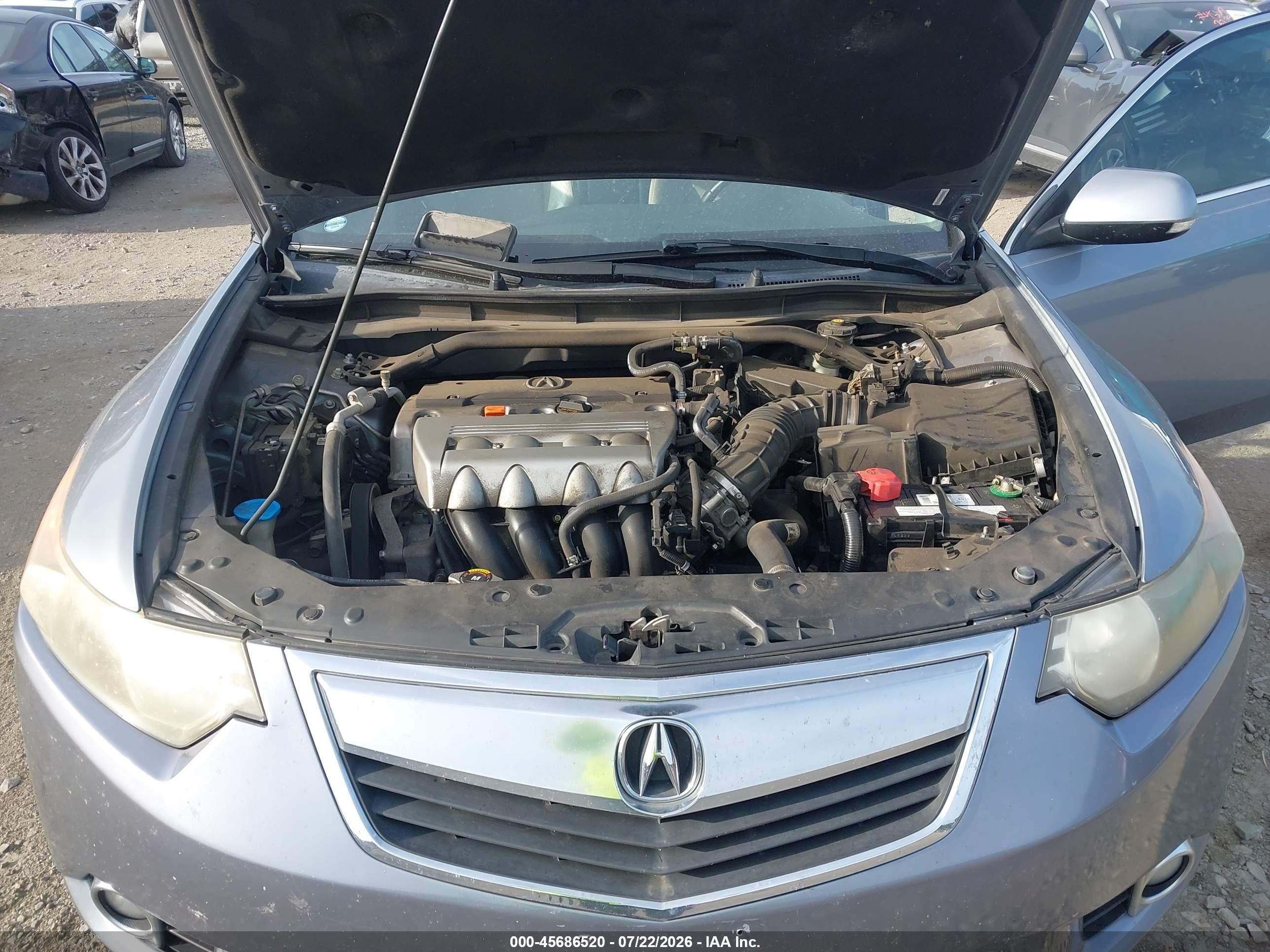 2011 Acura Tsx 2.4 Light Blue vin: JH4CU2F66BC009651