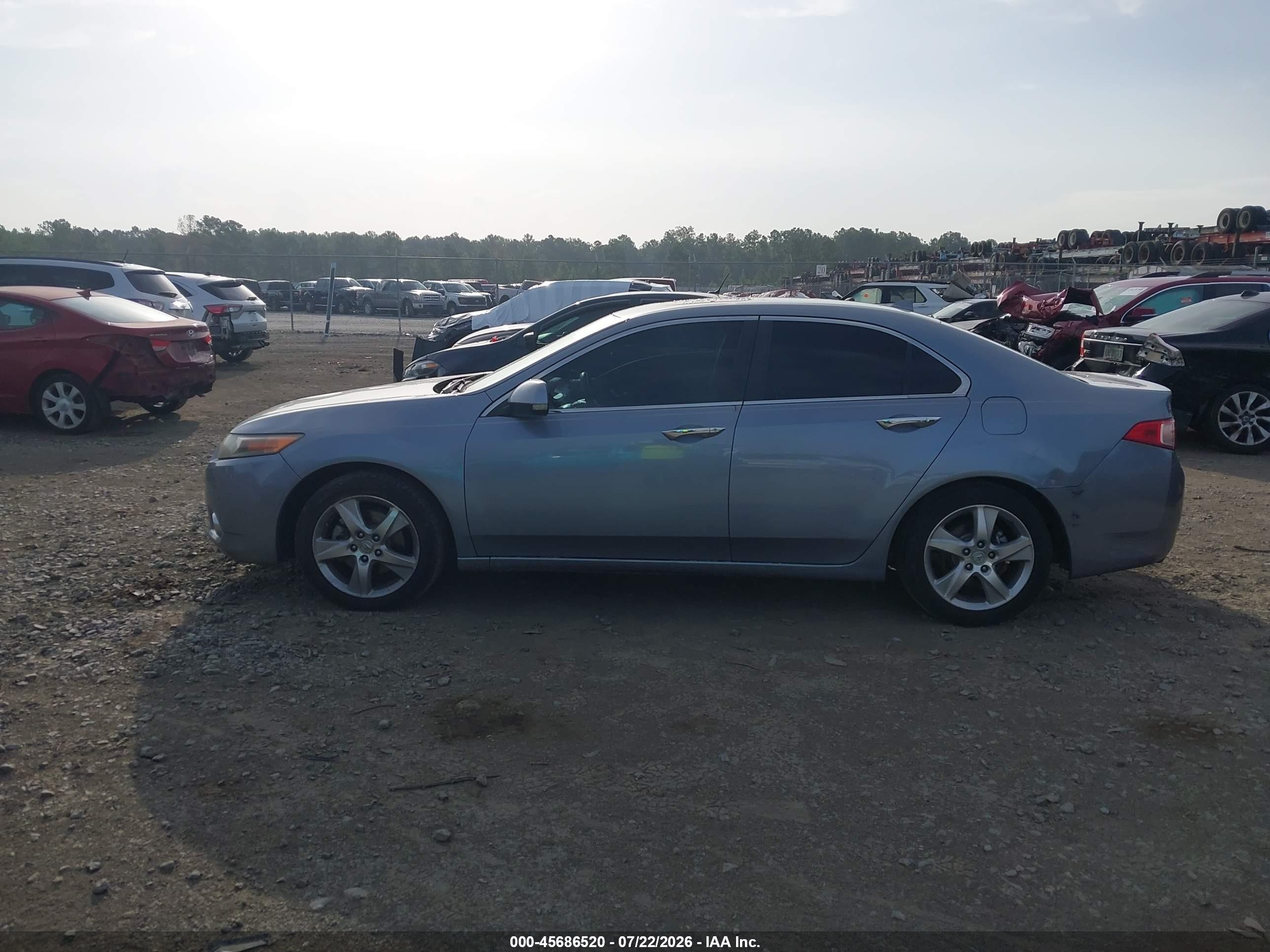 2011 Acura Tsx 2.4 Light Blue vin: JH4CU2F66BC009651