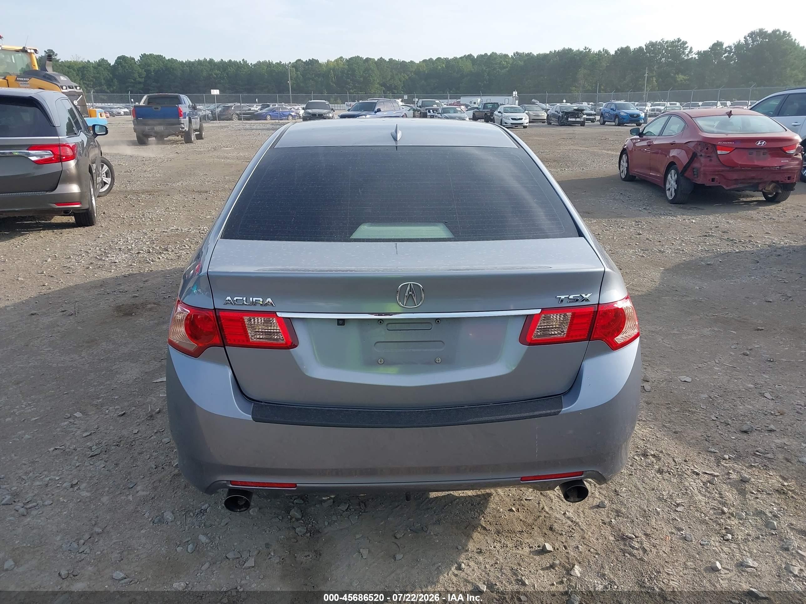2011 Acura Tsx 2.4 Light Blue vin: JH4CU2F66BC009651