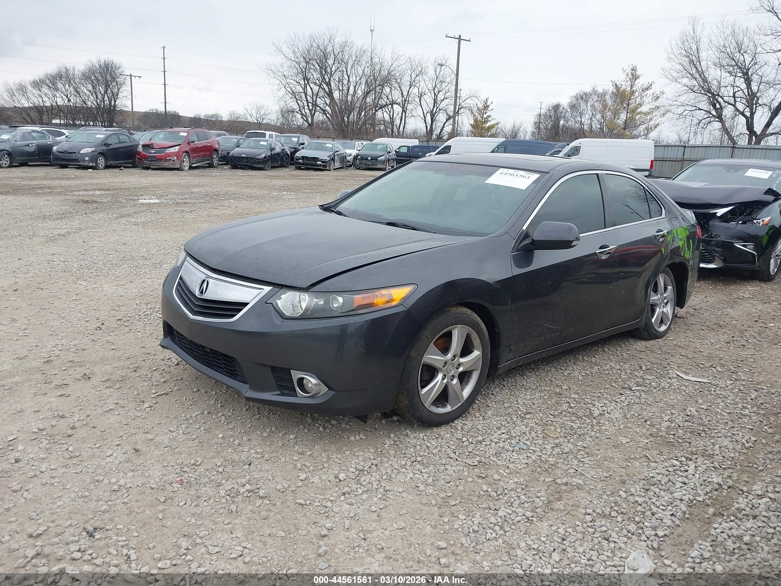 2011 Acura Tsx 2.4 Gray vin: JH4CU2F66BC012632