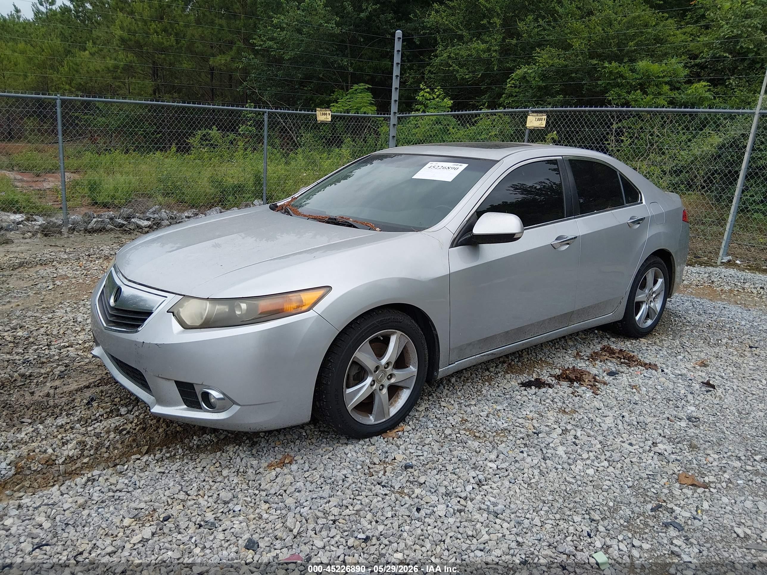 2011 Acura Tsx 2.4 Silver vin: JH4CU2F66BC016809