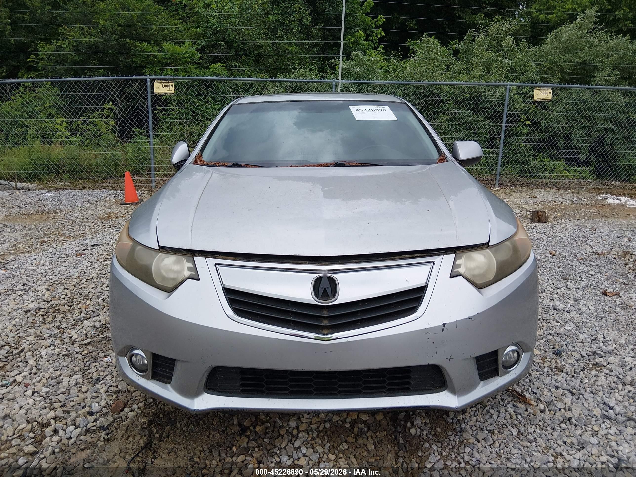 2011 Acura Tsx 2.4 Silver vin: JH4CU2F66BC016809