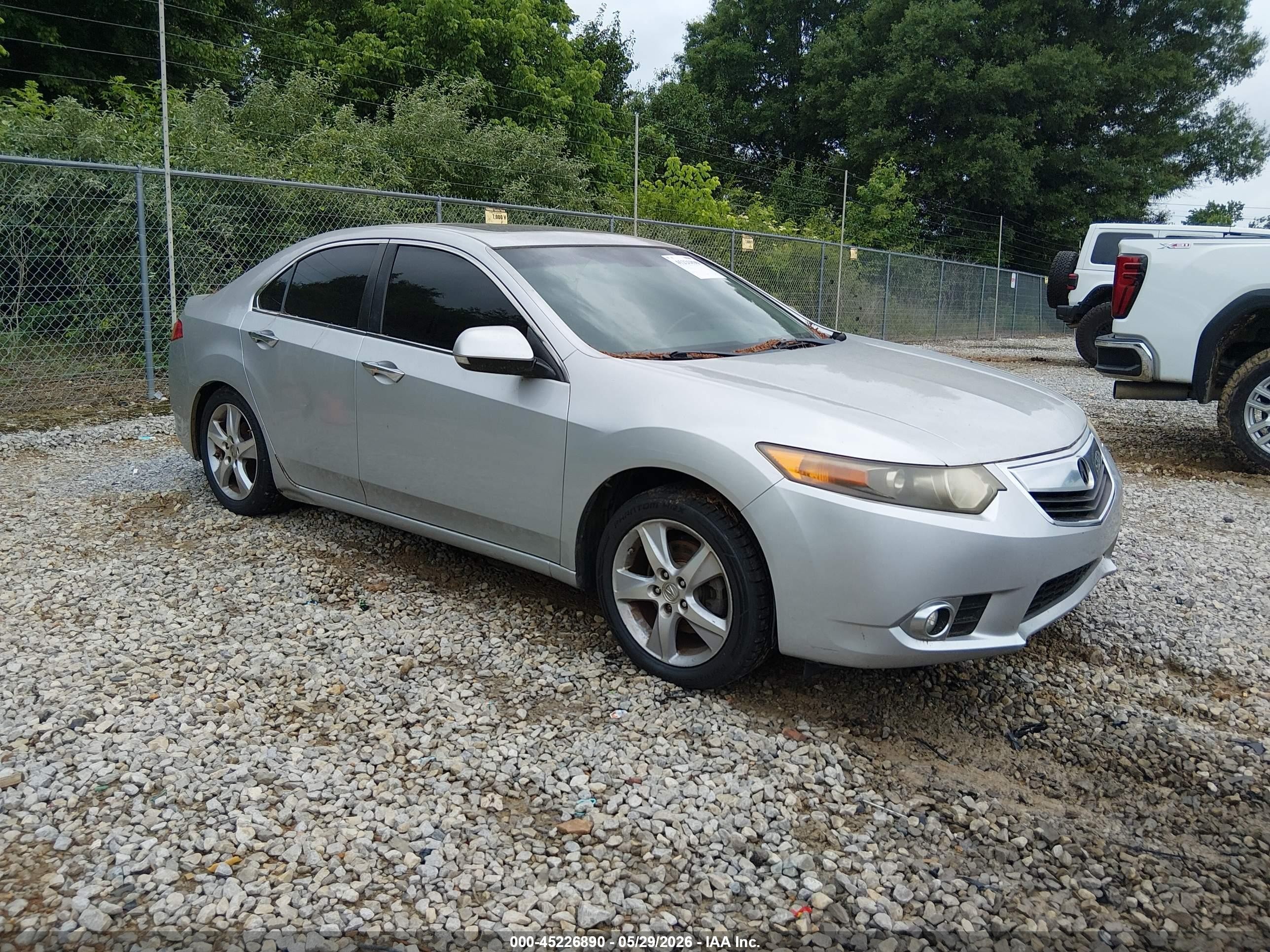 2011 Acura Tsx 2.4 Silver vin: JH4CU2F66BC016809