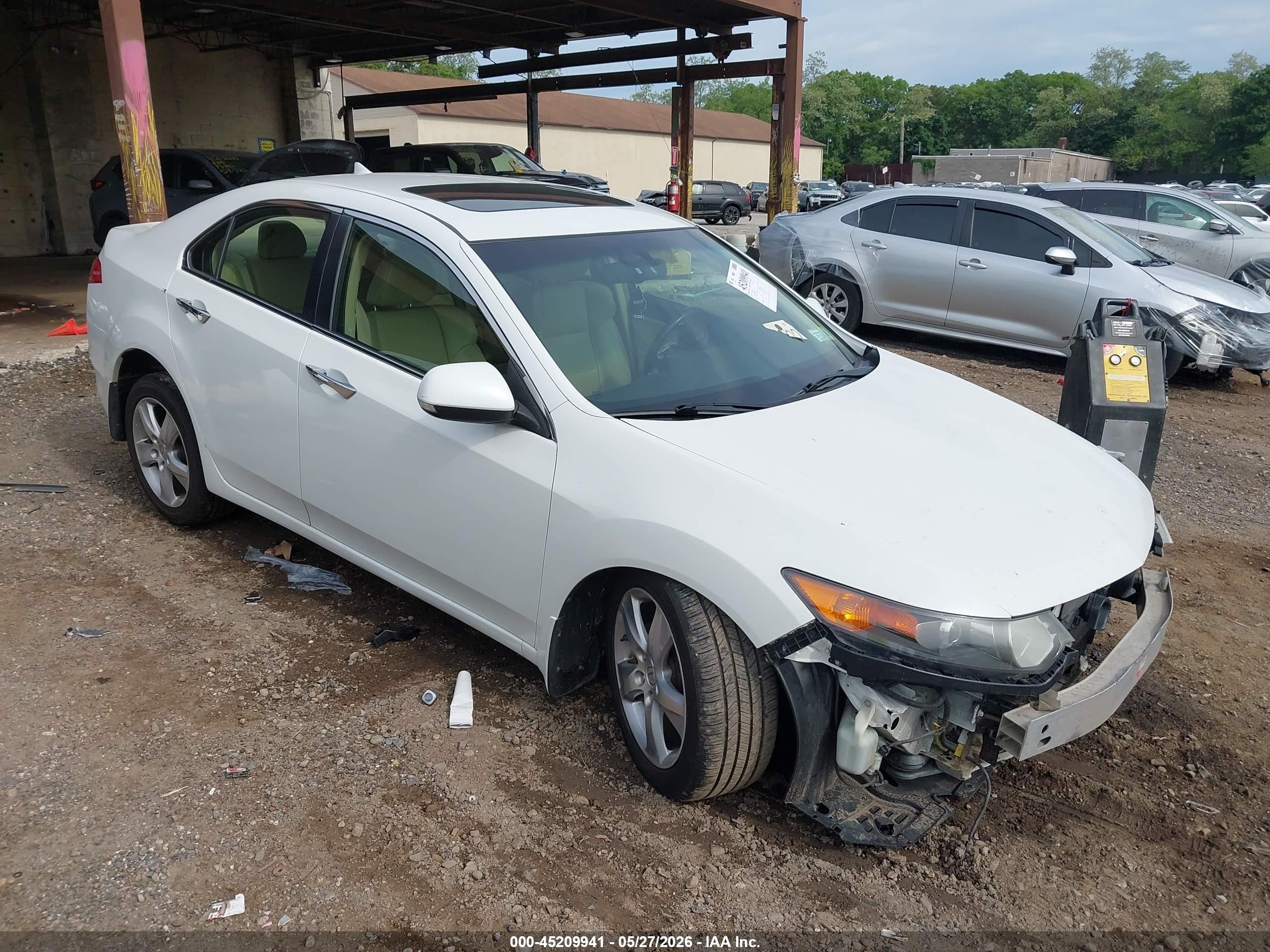 2012 Acura Tsx 2.4 Белый vin: JH4CU2F66CC009666