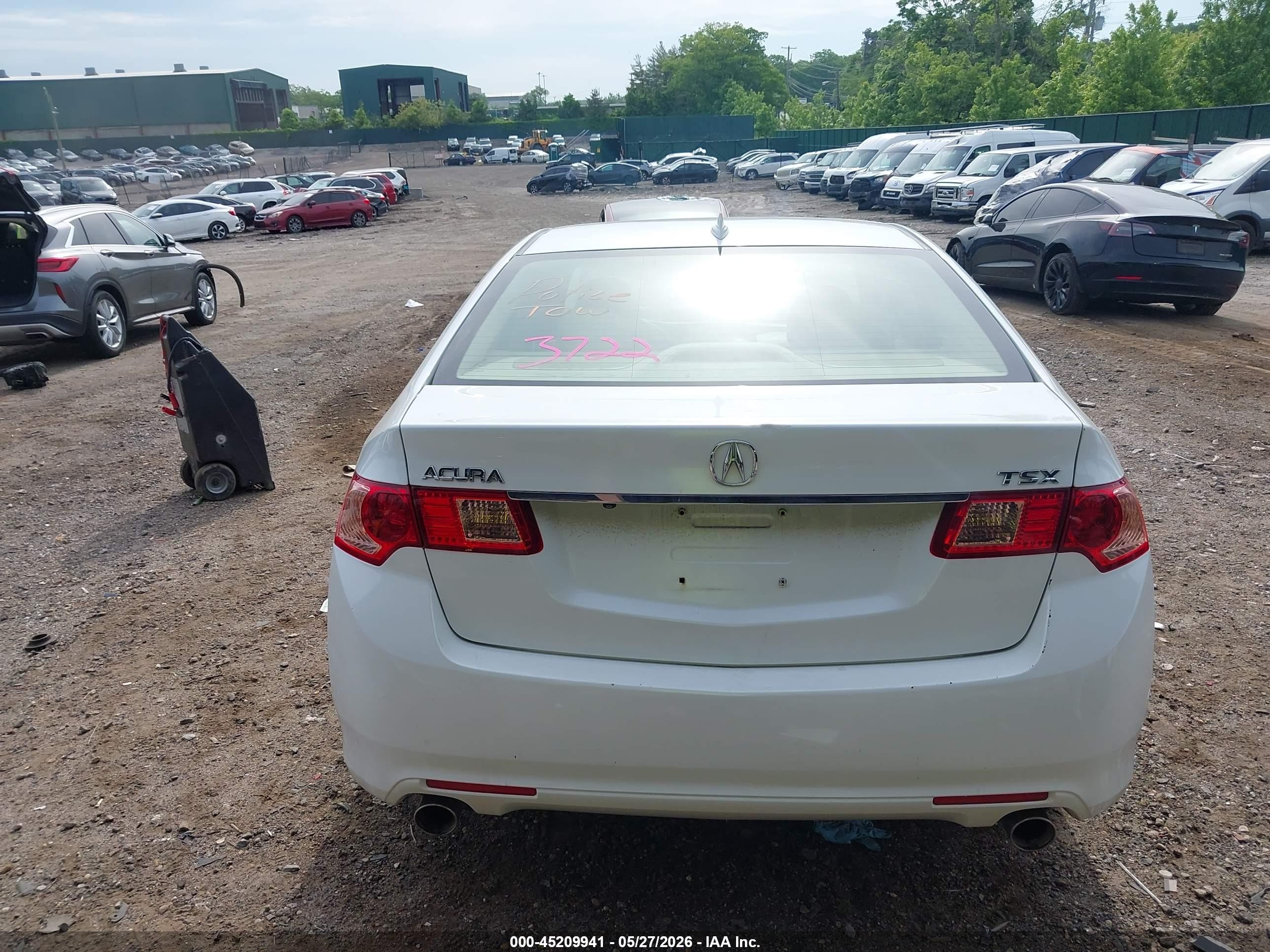 2012 Acura Tsx 2.4 Белый vin: JH4CU2F66CC009666