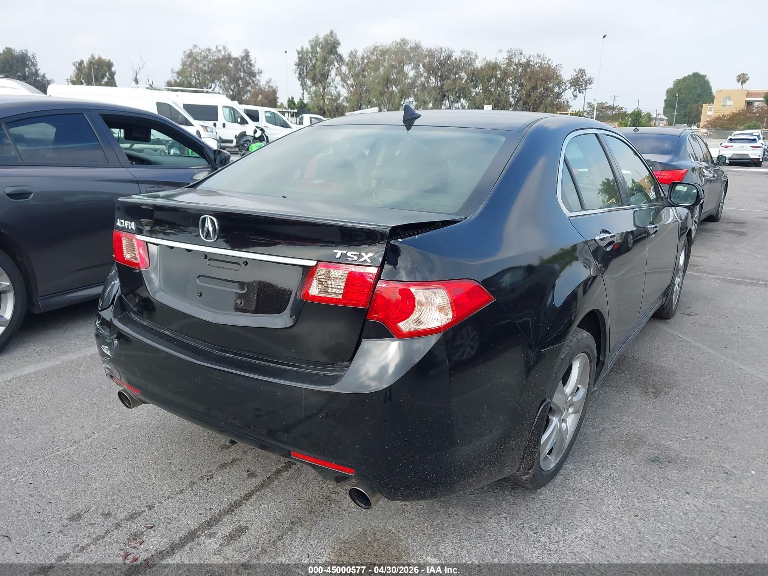 2012 Acura Tsx 2.4 Black vin: JH4CU2F66CC014849