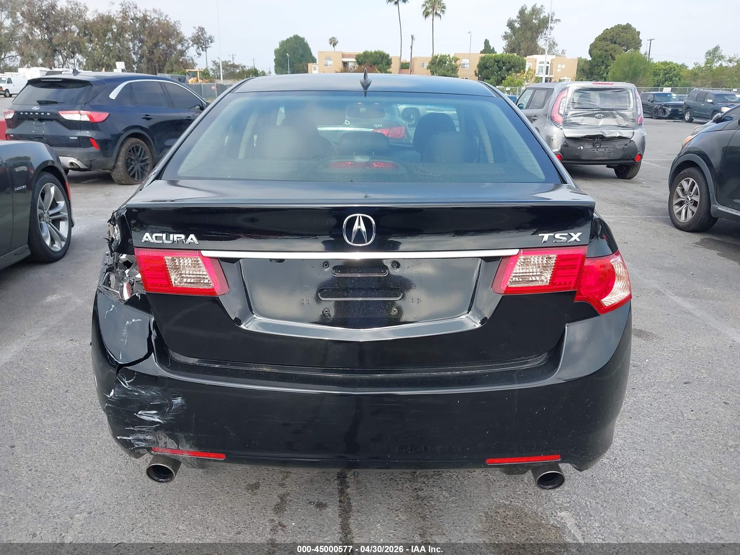 2012 Acura Tsx 2.4 Black vin: JH4CU2F66CC014849