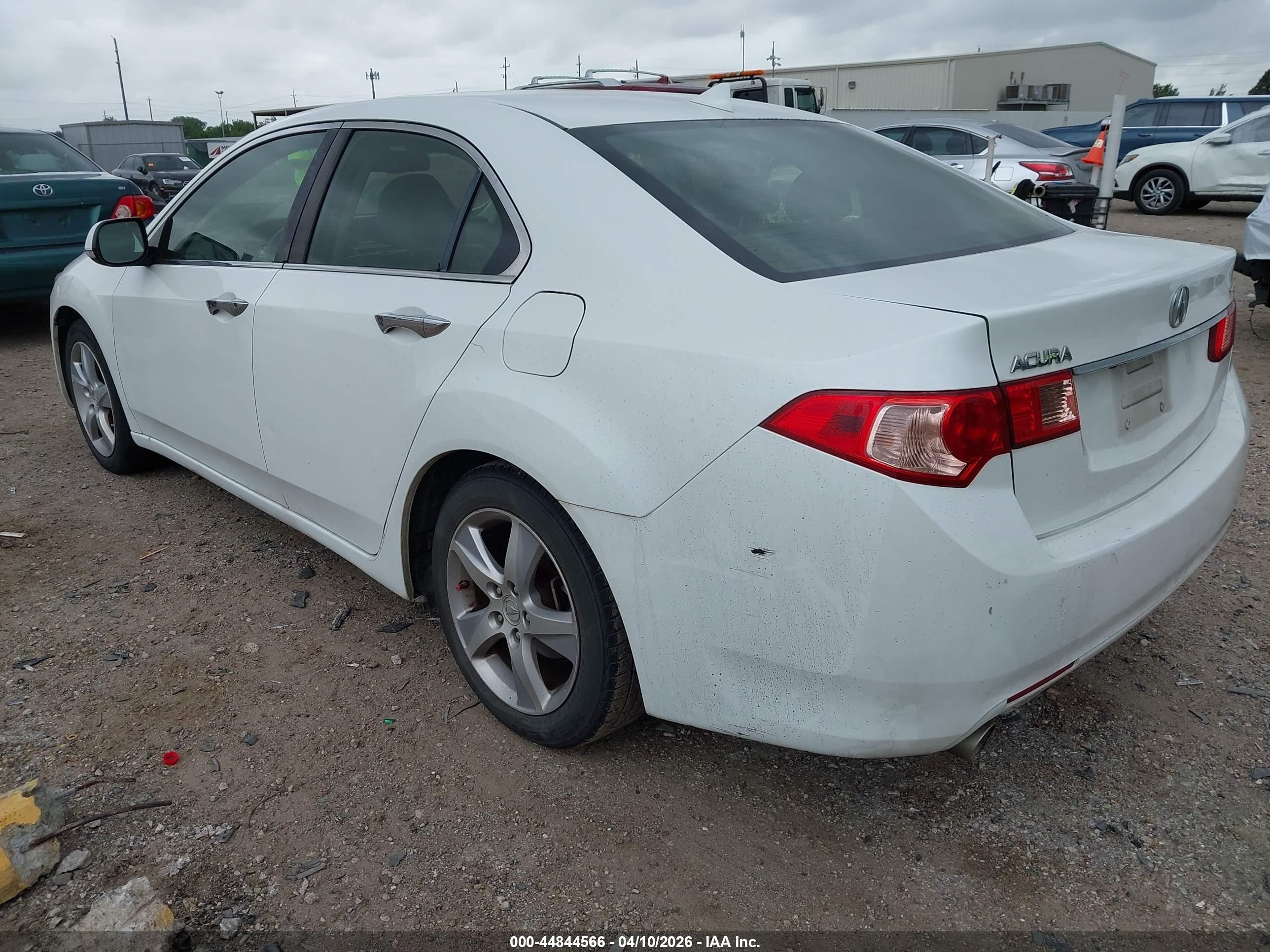 2012 Acura Tsx 2.4 White vin: JH4CU2F66CC017914