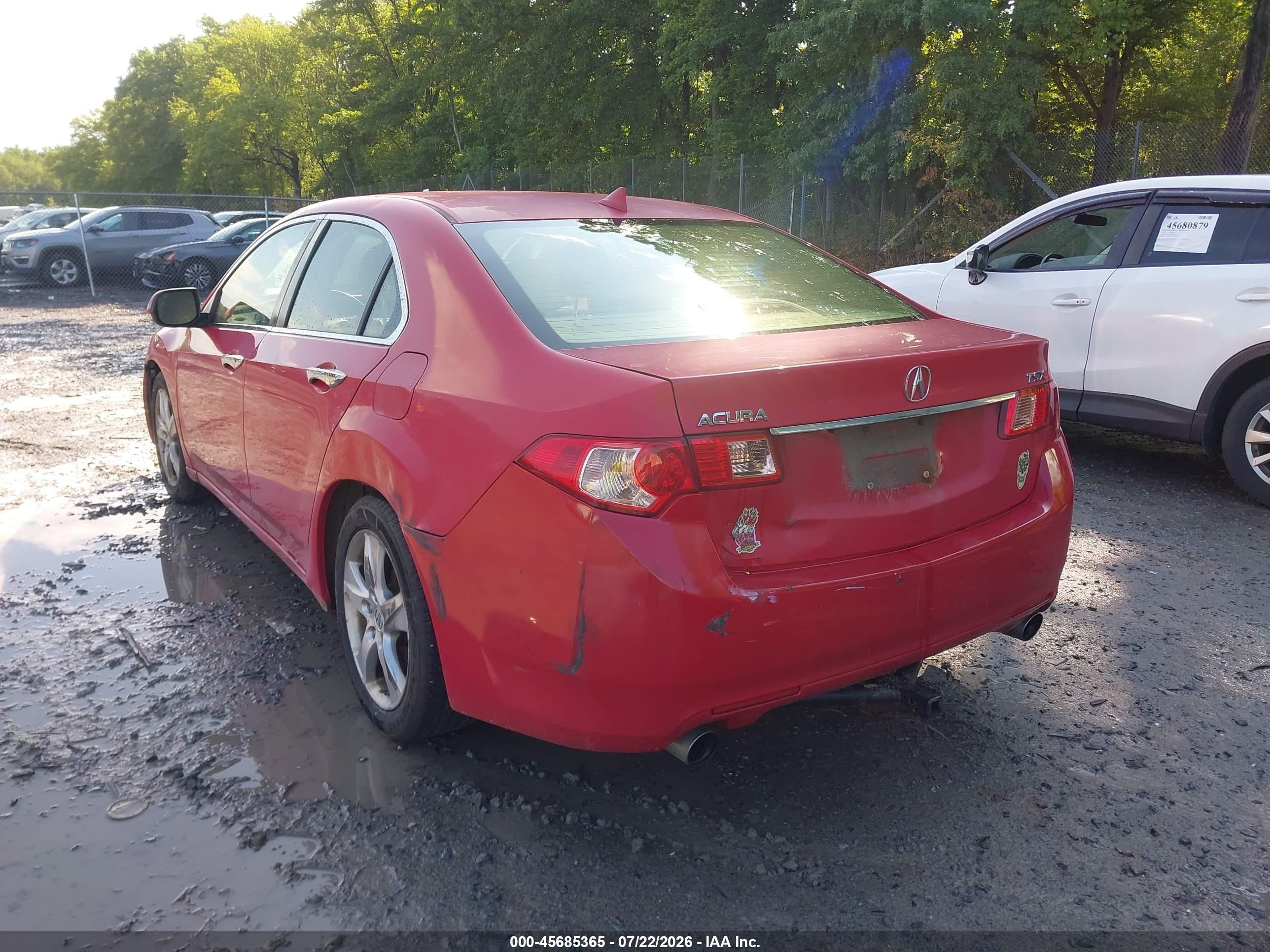2013 Acura Tsx 2.4 Red vin: JH4CU2F66DC002055