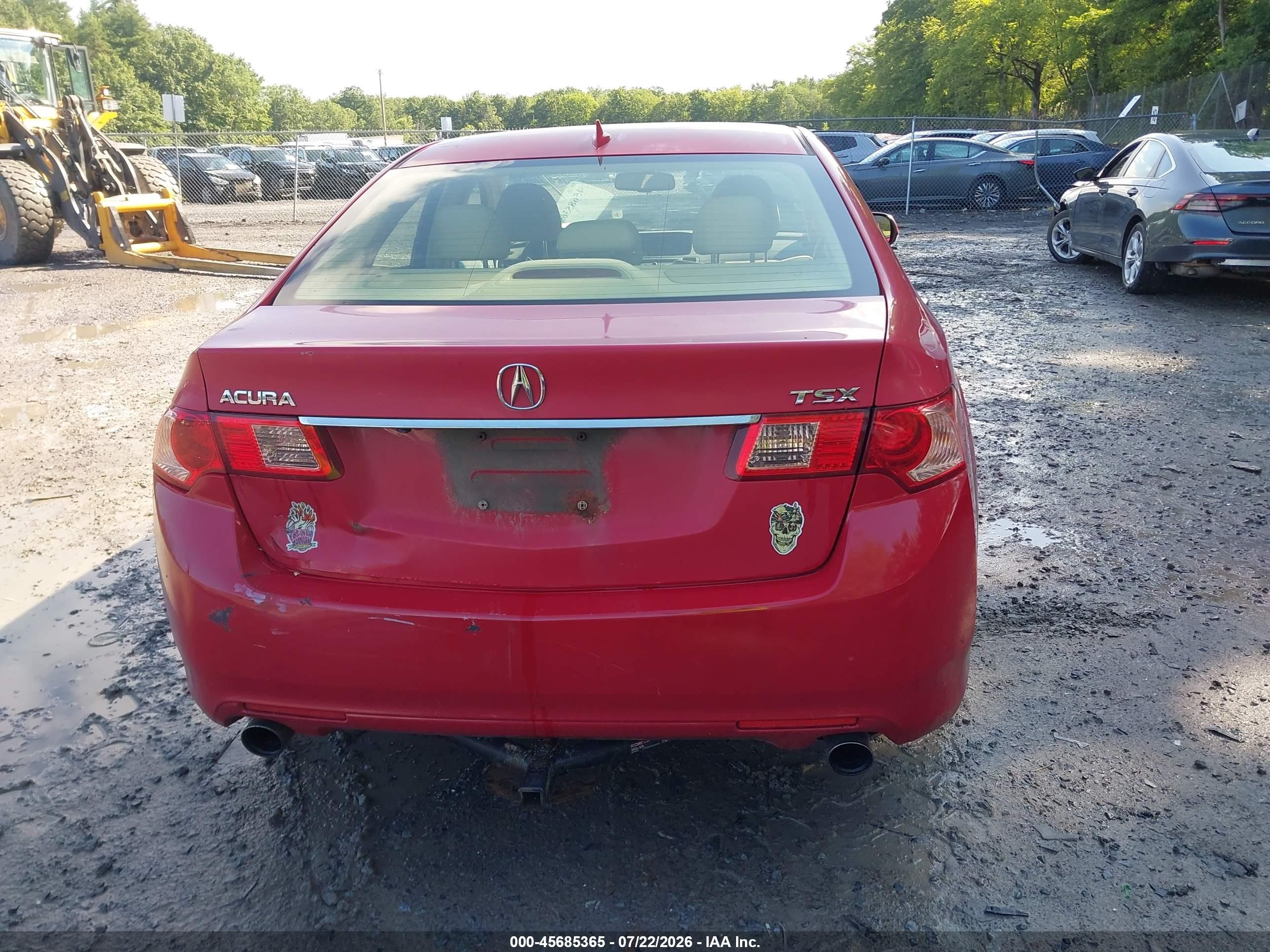 2013 Acura Tsx 2.4 Red vin: JH4CU2F66DC002055