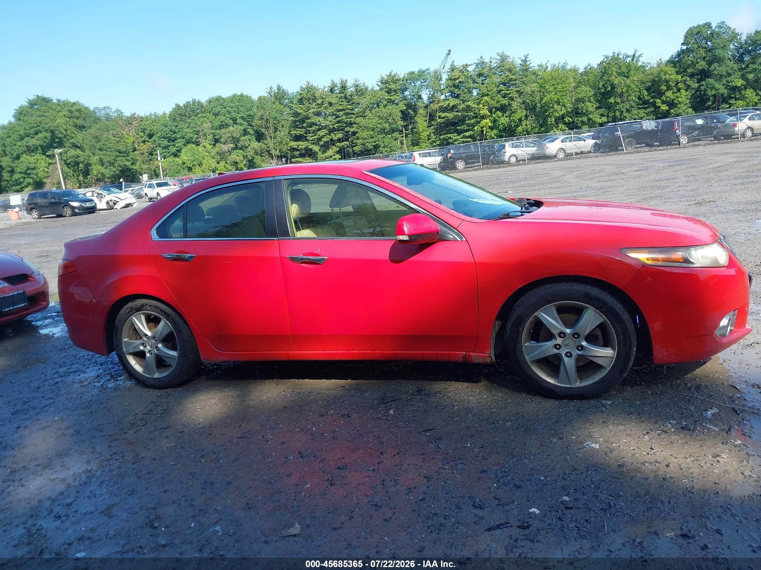 2013 Acura Tsx 2.4 Red vin: JH4CU2F66DC002055
