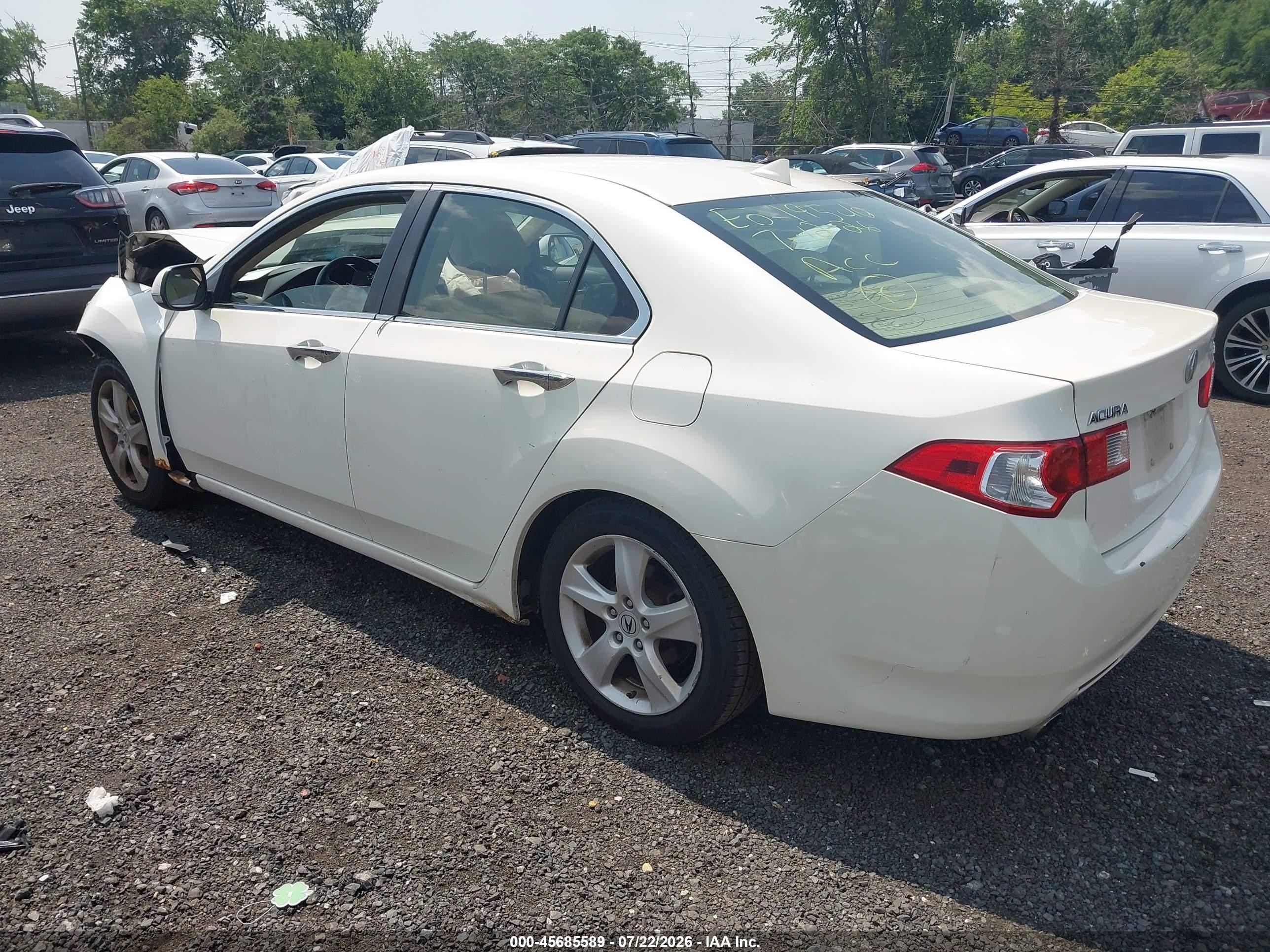 2010 Acura Tsx 2.4 Белый vin: JH4CU2F67AC000827