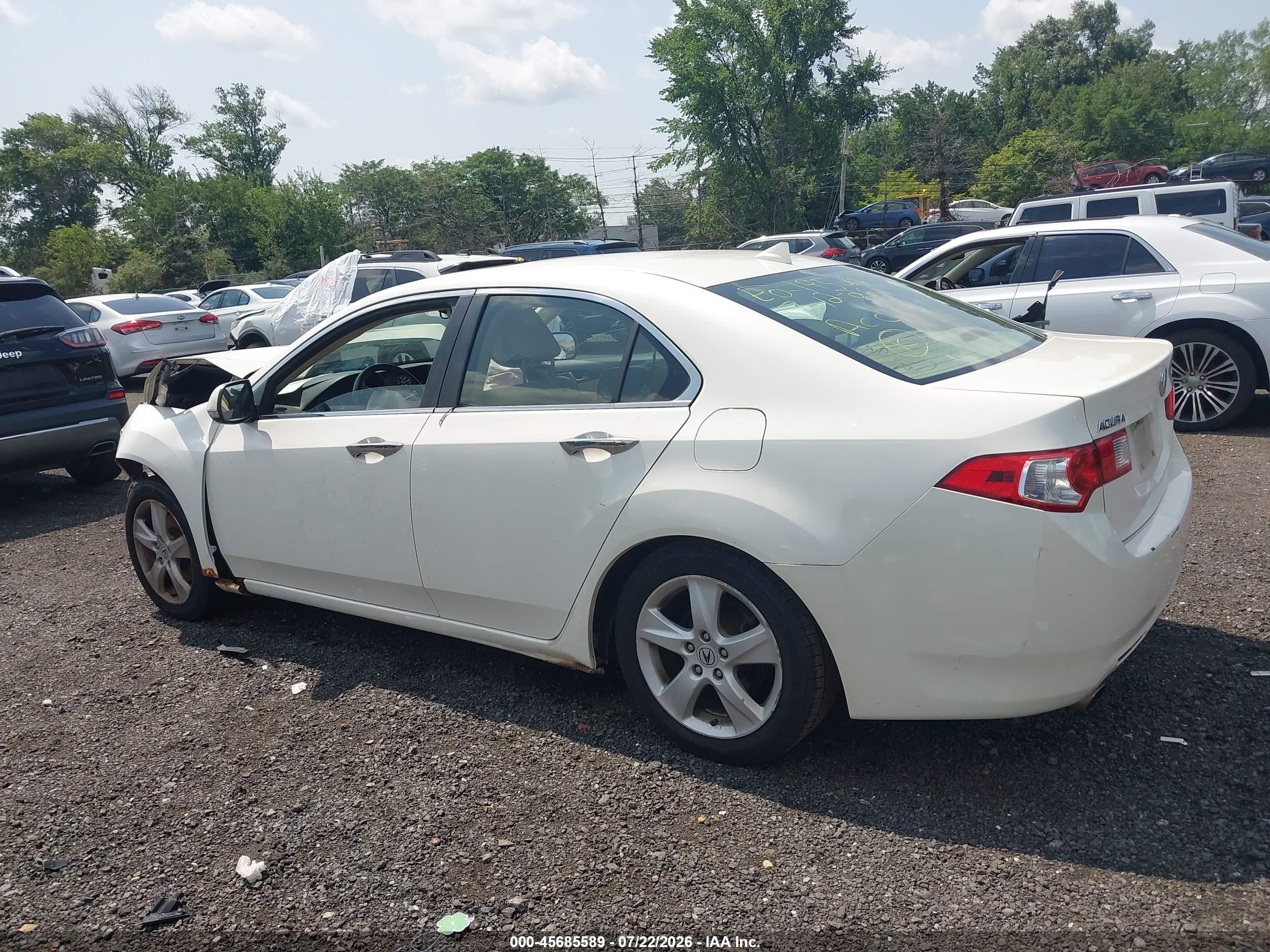 2010 Acura Tsx 2.4 Белый vin: JH4CU2F67AC000827