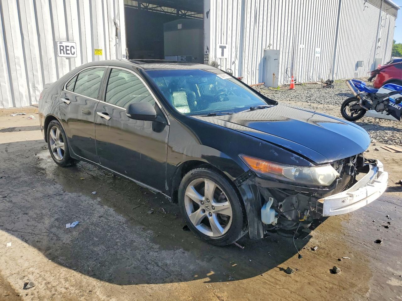 2010 Acura Tsx Black vin: JH4CU2F67AC000925