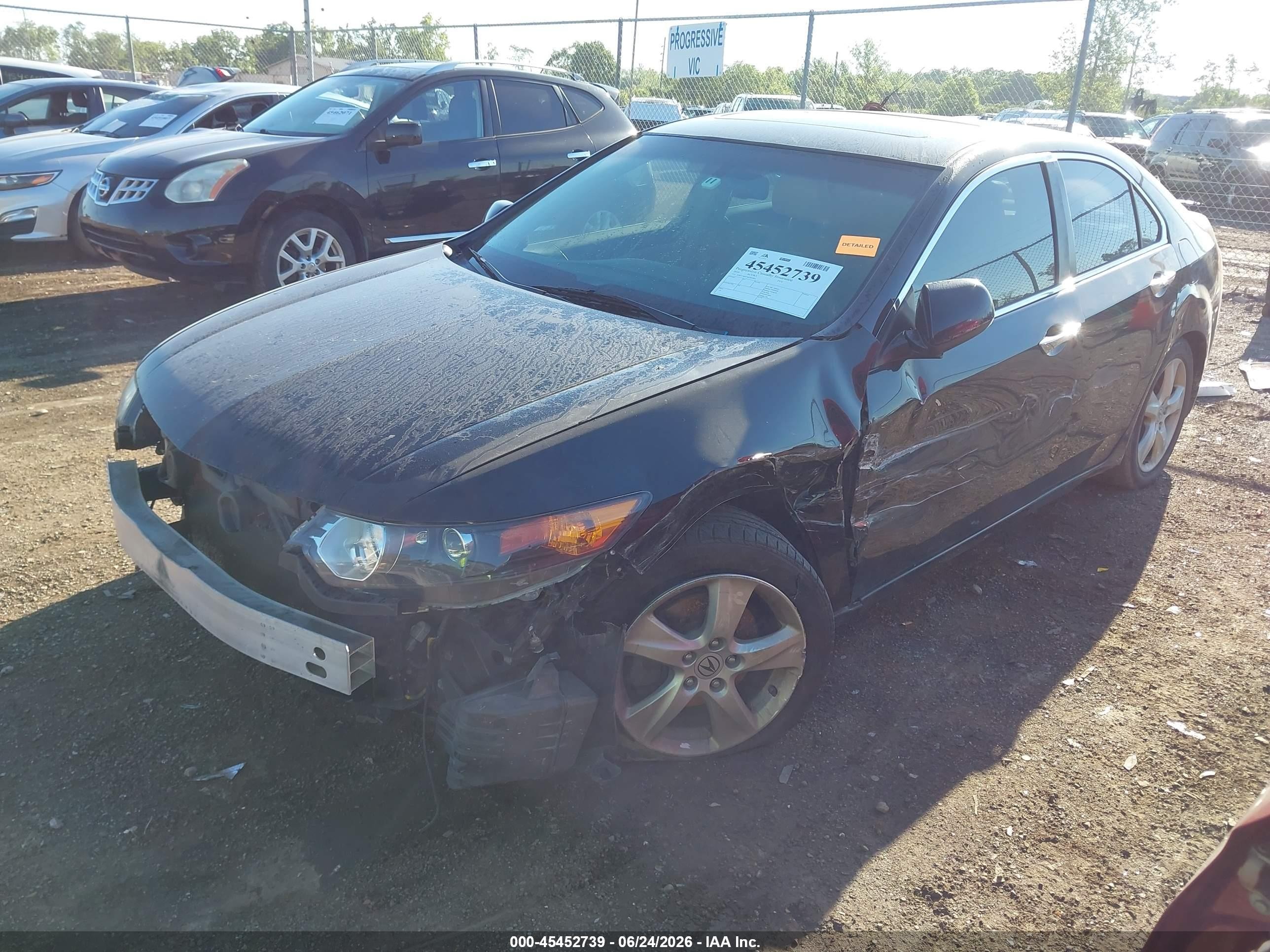 2010 Acura Tsx 2.4 Black vin: JH4CU2F67AC002805