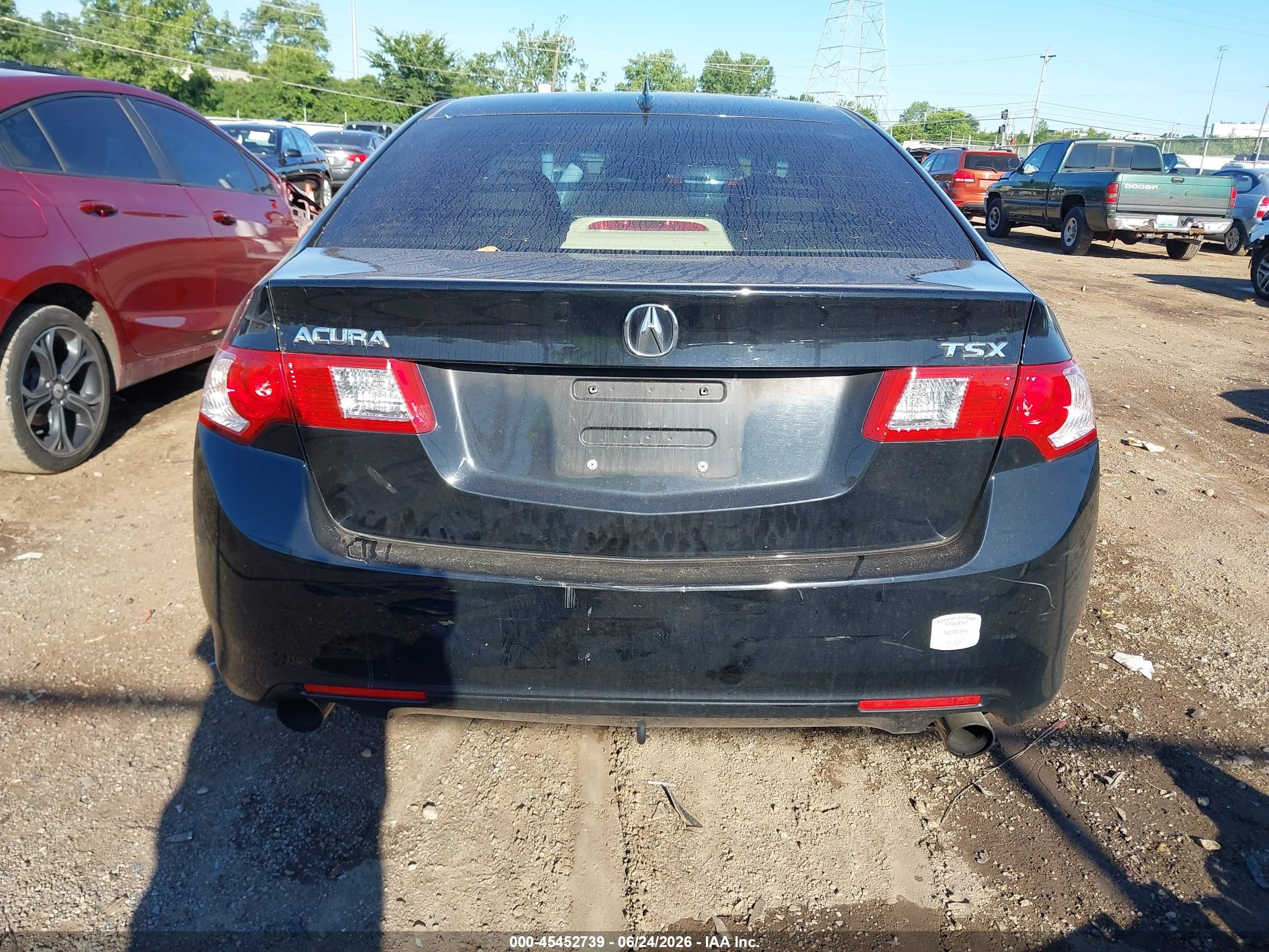 2010 Acura Tsx 2.4 Black vin: JH4CU2F67AC002805