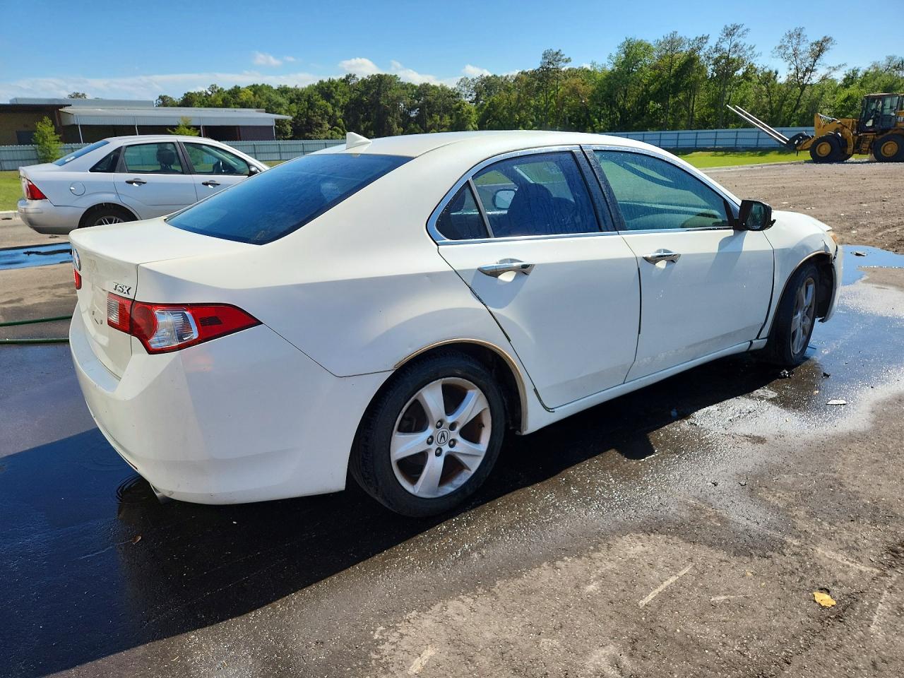 2010 Acura Tsx White vin: JH4CU2F67AC005266