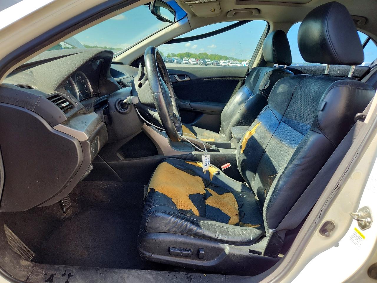 2010 Acura Tsx White vin: JH4CU2F67AC005266