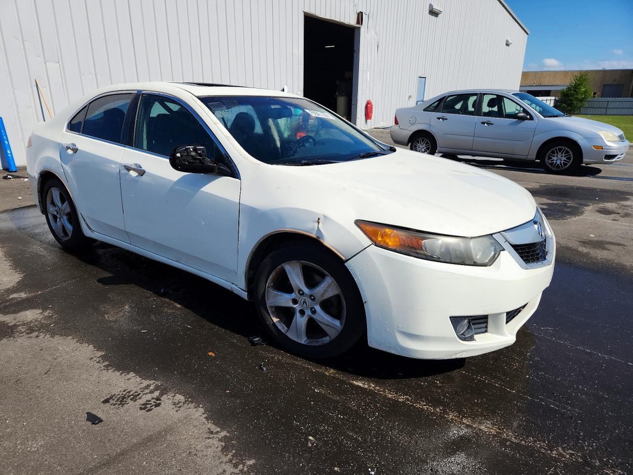 2010 Acura Tsx White vin: JH4CU2F67AC005266