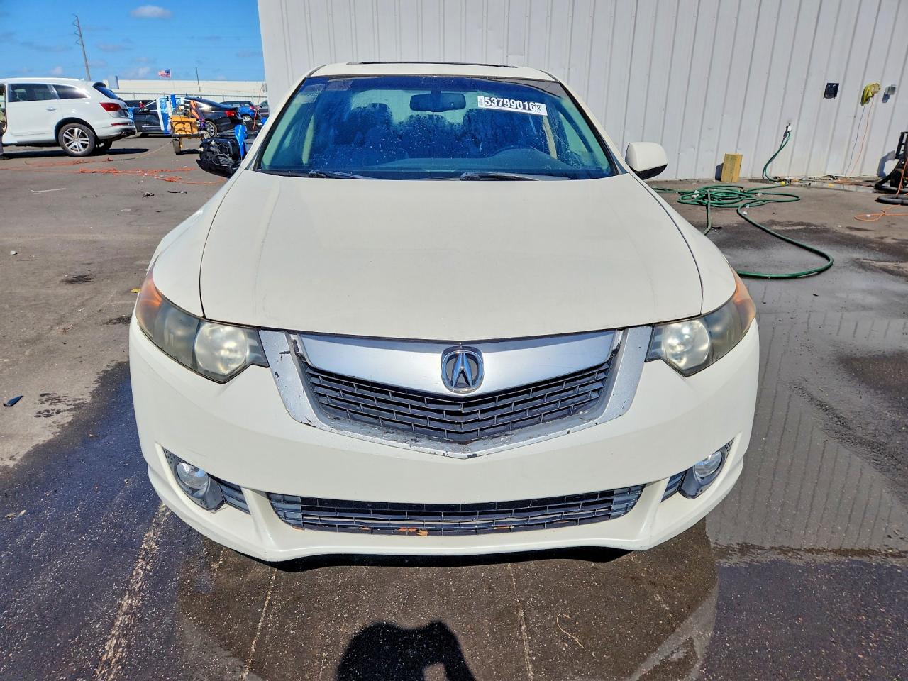 2010 Acura Tsx White vin: JH4CU2F67AC005266