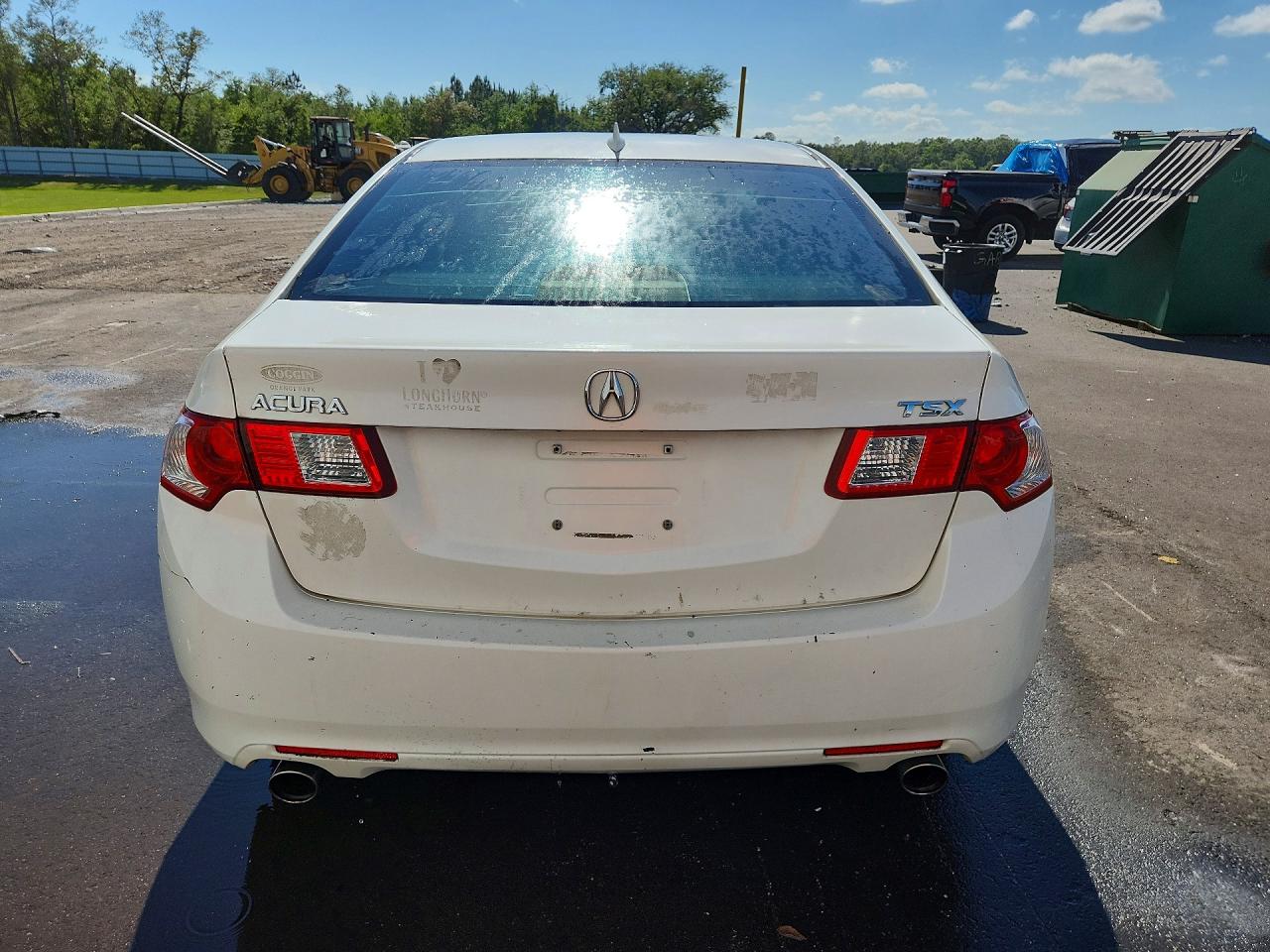 2010 Acura Tsx White vin: JH4CU2F67AC005266