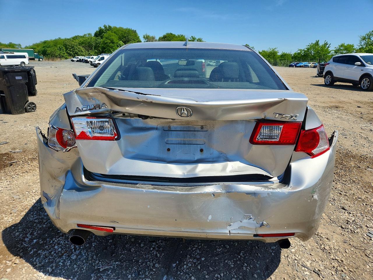 2010 Acura Tsx Silver vin: JH4CU2F67AC021791