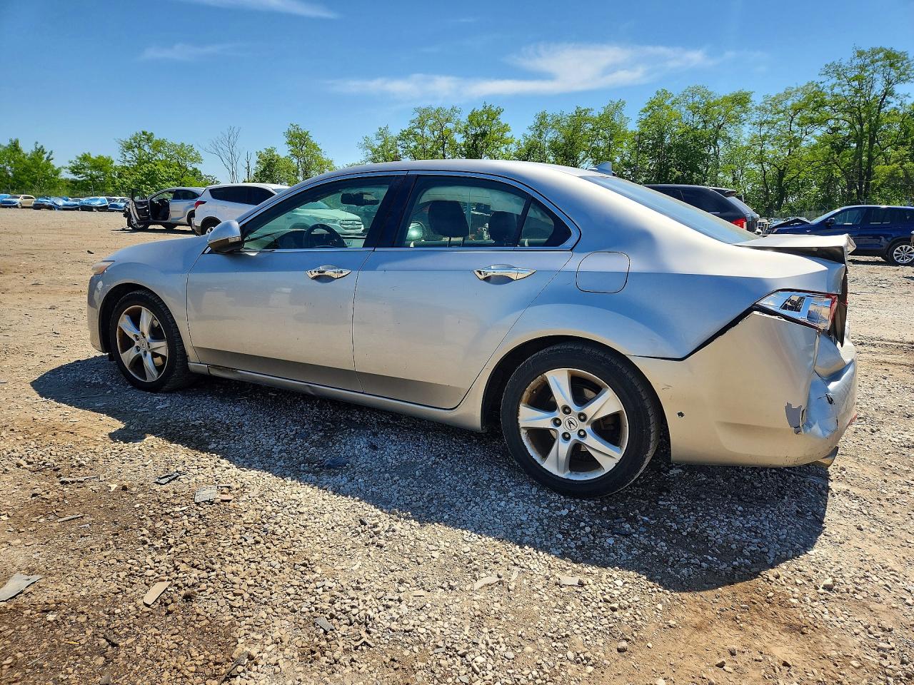 2010 Acura Tsx Silver vin: JH4CU2F67AC021791