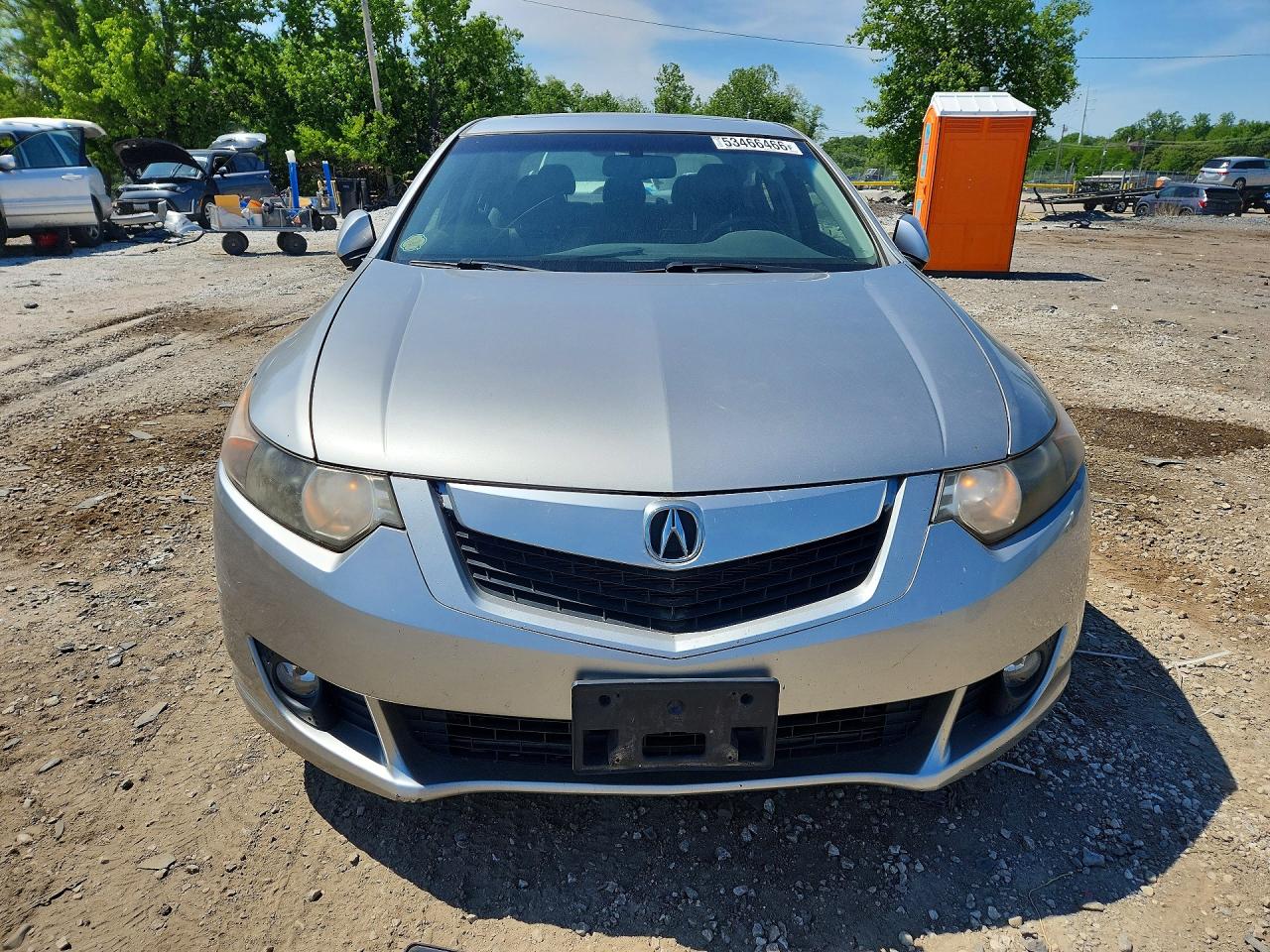 2010 Acura Tsx Silver vin: JH4CU2F67AC021791