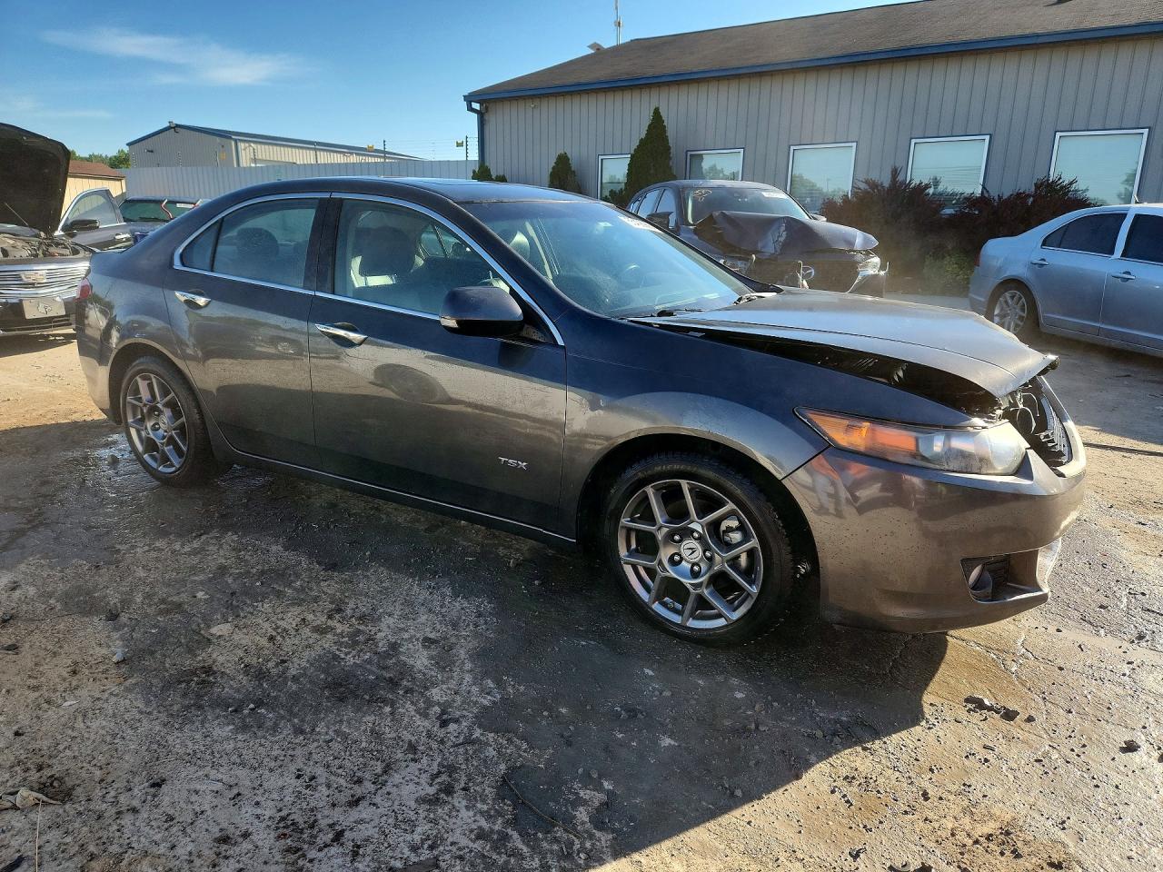 2010 Acura Tsx Gray vin: JH4CU2F67AC022357