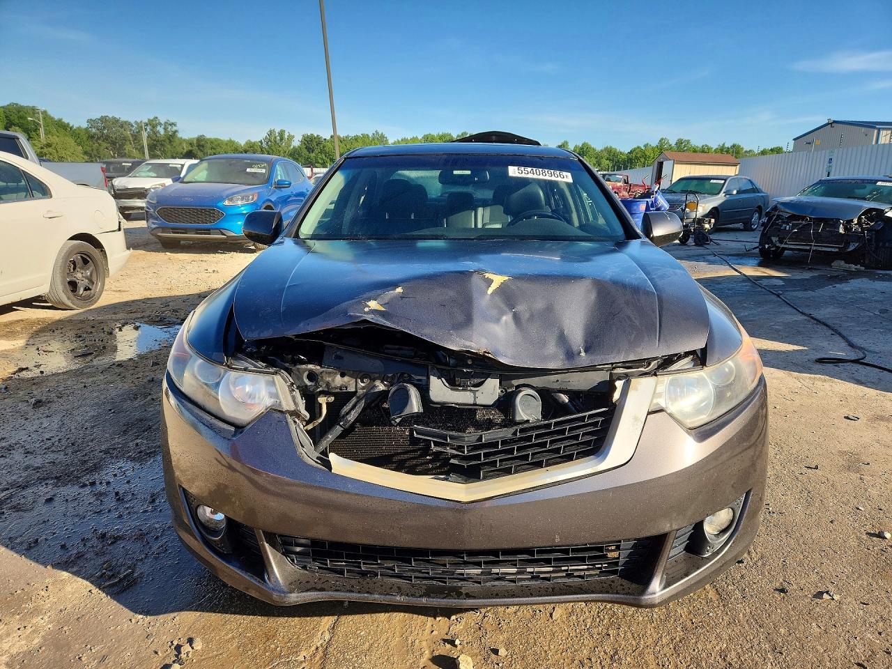 2010 Acura Tsx Gray vin: JH4CU2F67AC022357