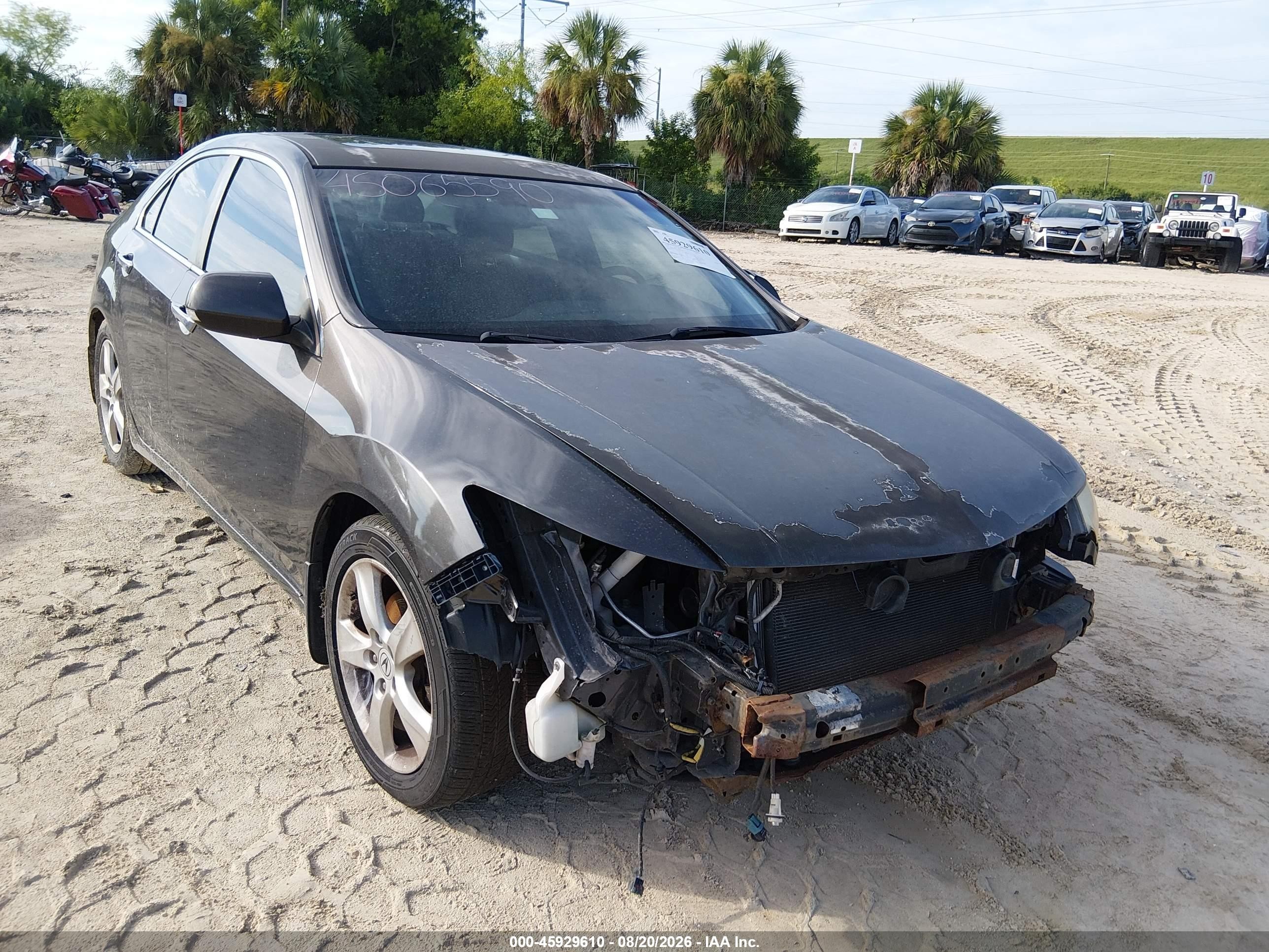 2010 Acura Tsx 2.4 Серый vin: JH4CU2F67AC025226