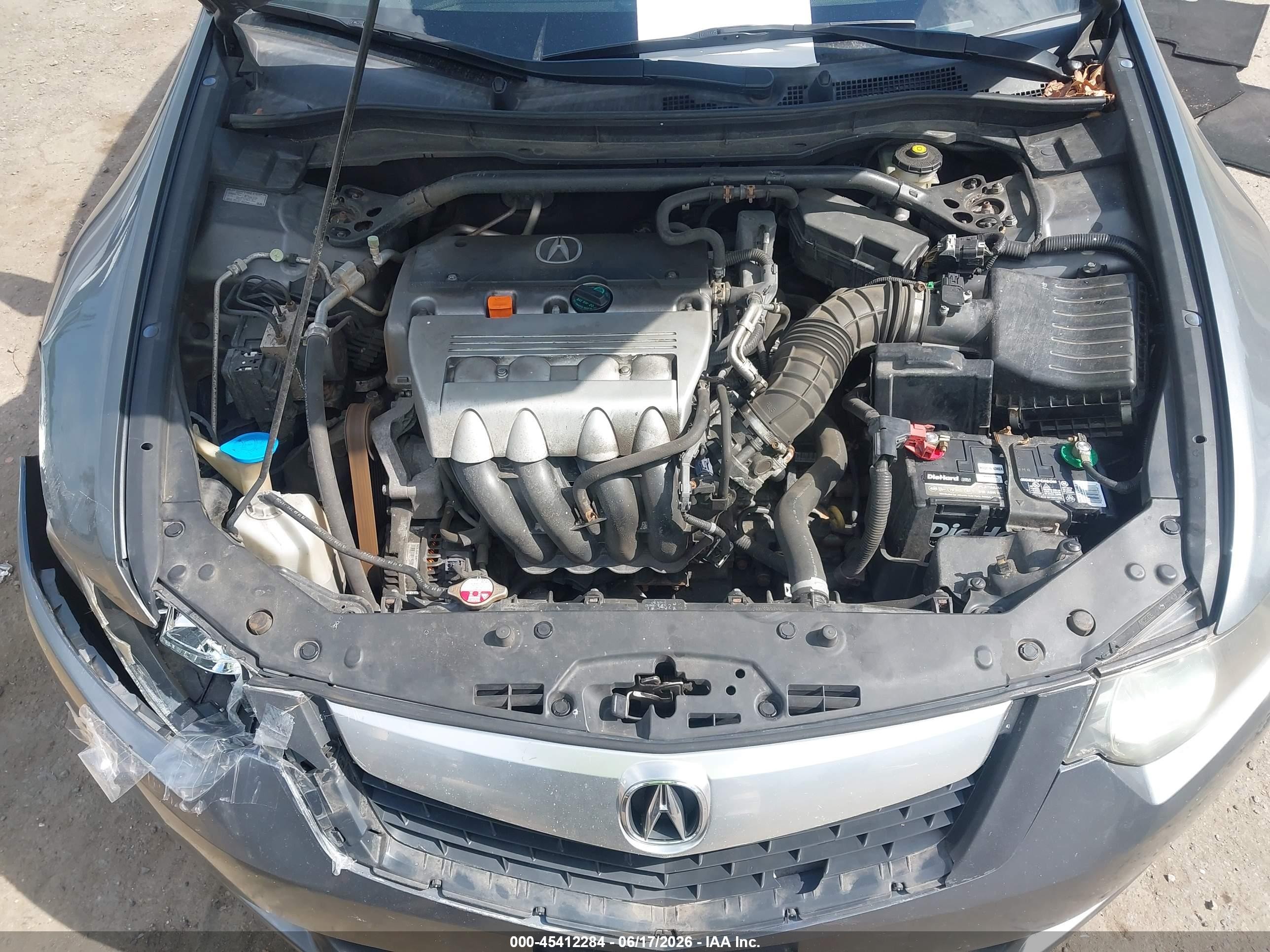 2010 Acura Tsx 2.4 Gray vin: JH4CU2F67AC028708