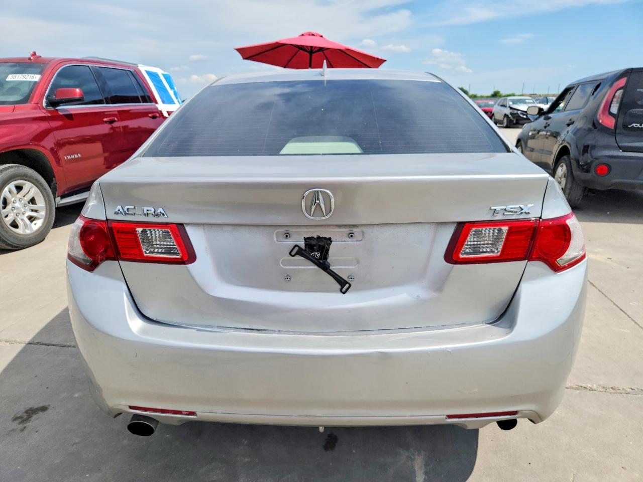 2010 Acura Tsx Silver vin: JH4CU2F67AC028885