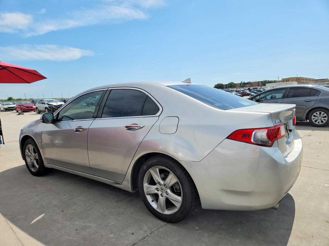 2010 Acura Tsx Silver vin: JH4CU2F67AC028885