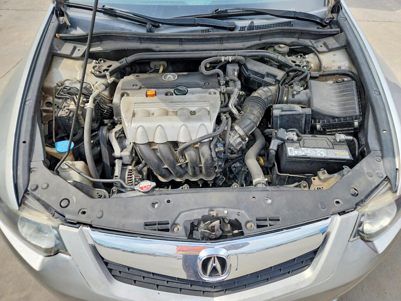 2010 Acura Tsx Silver vin: JH4CU2F67AC028885