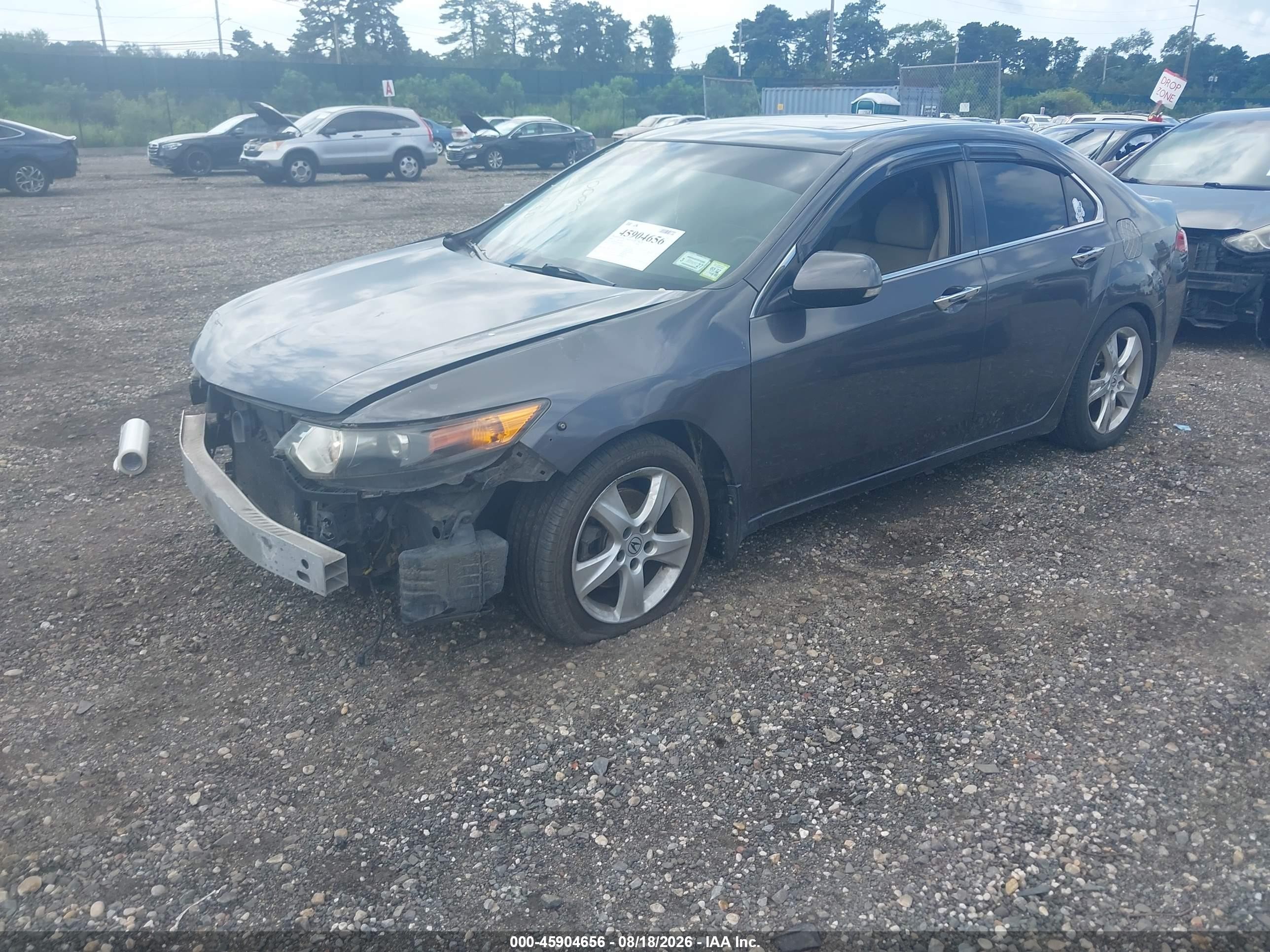 2010 Acura Tsx 2.4 Gray vin: JH4CU2F67AC032080
