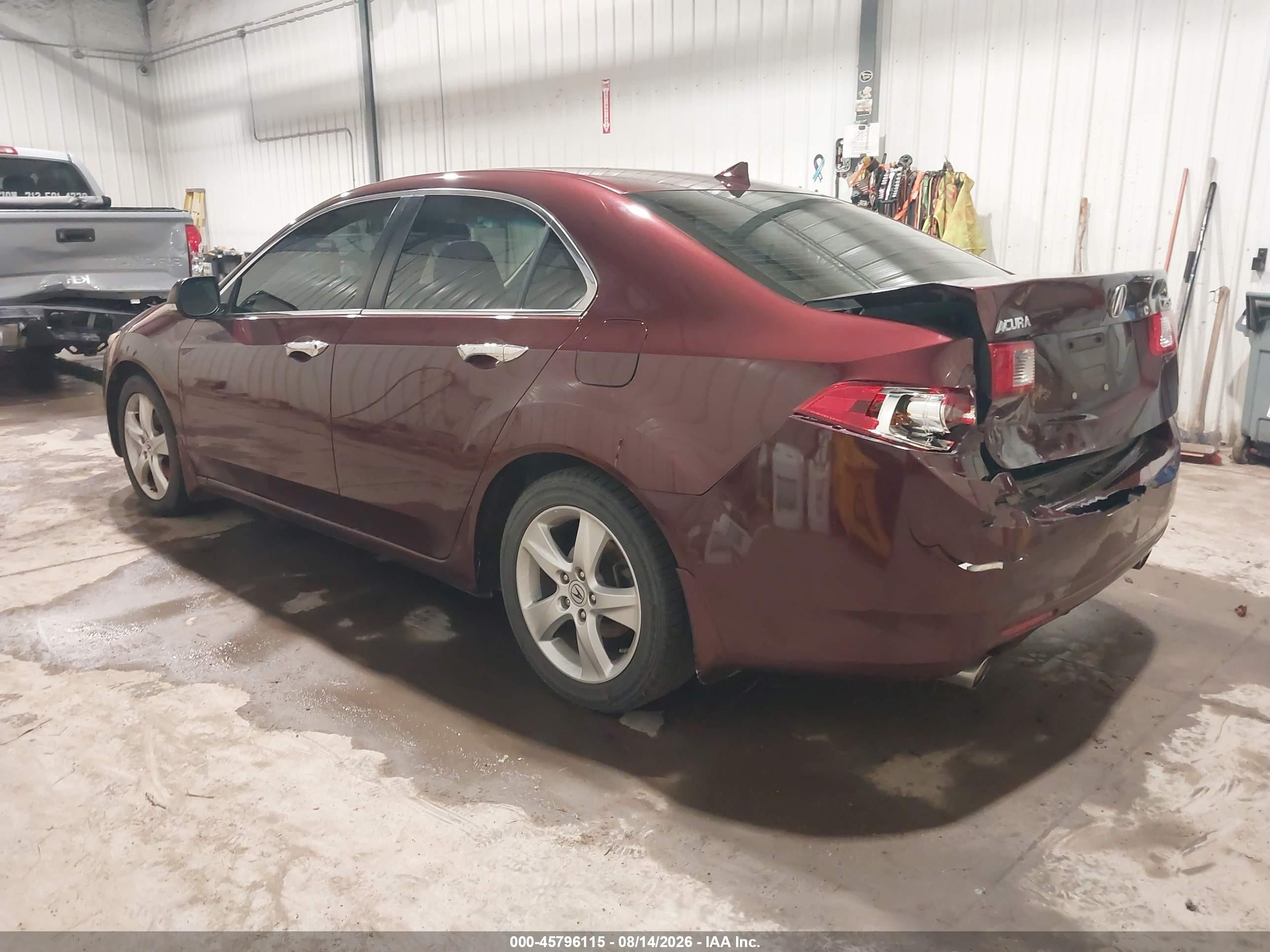 2010 Acura Tsx 2.4 Maroon vin: JH4CU2F67AC033164